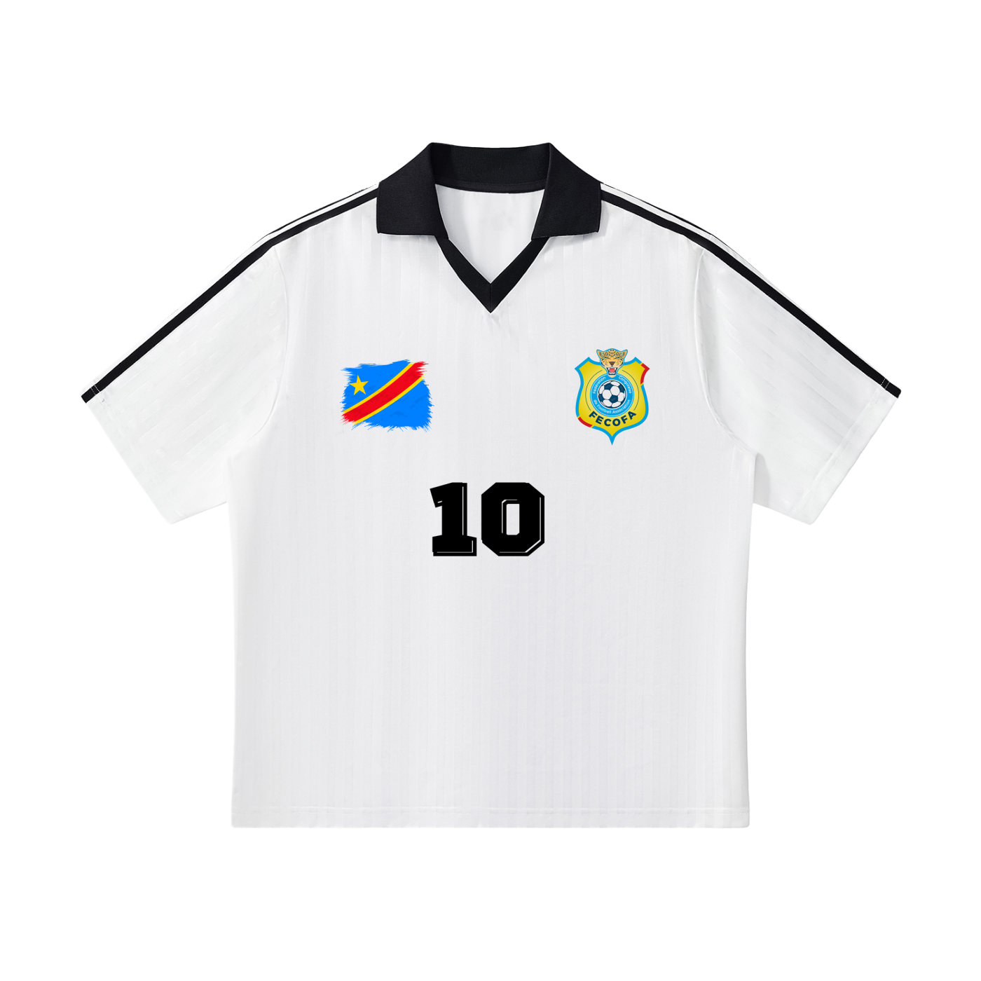 Congo Collar Striped Soccer Jersey