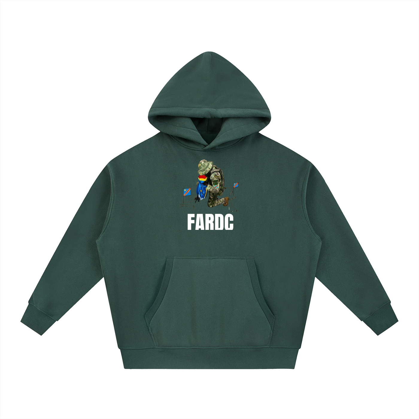 Essential Oversized Boxy Fit Fleece Hoodie