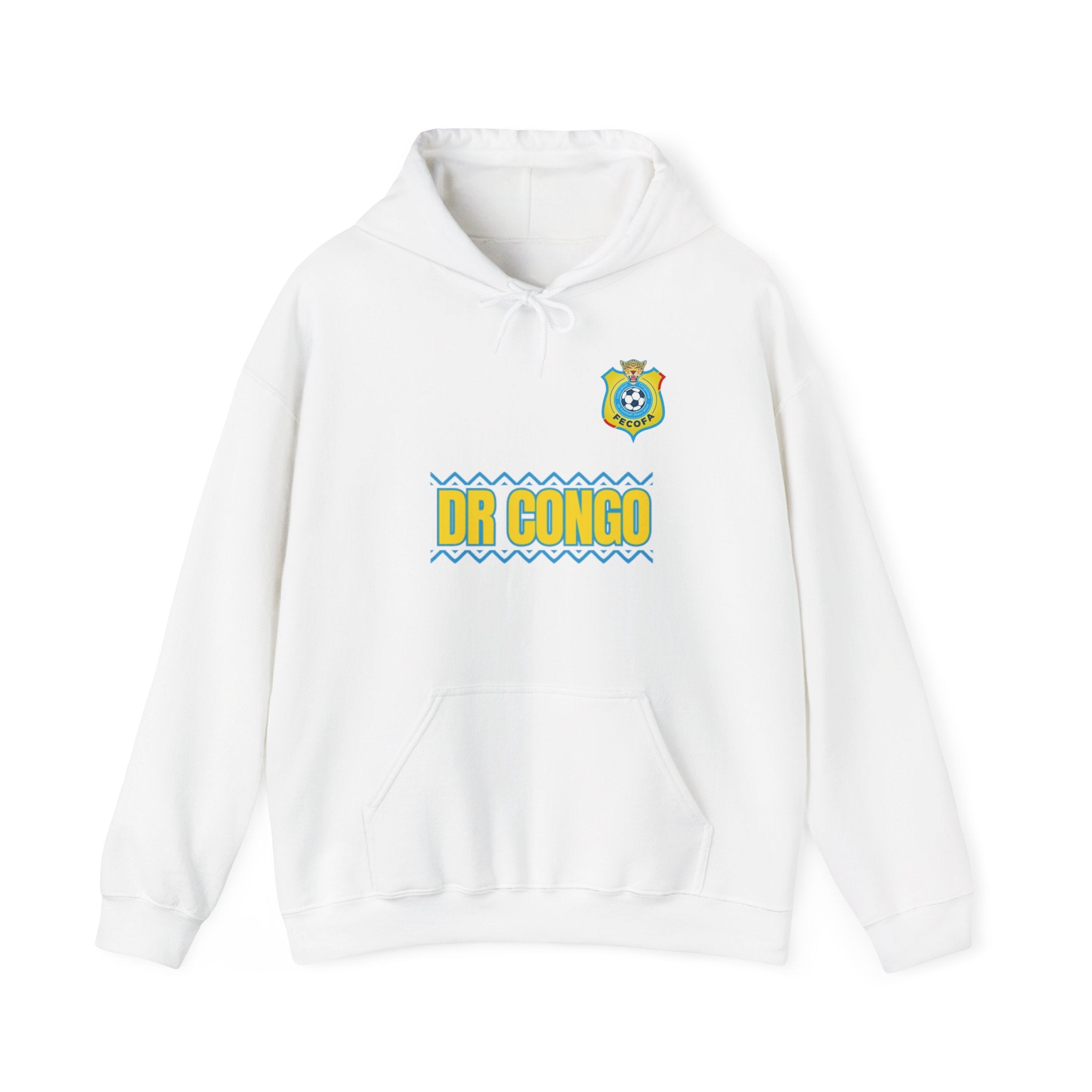 Dr Congo Crest Hoodie — Ivory World Cup Football Pullover