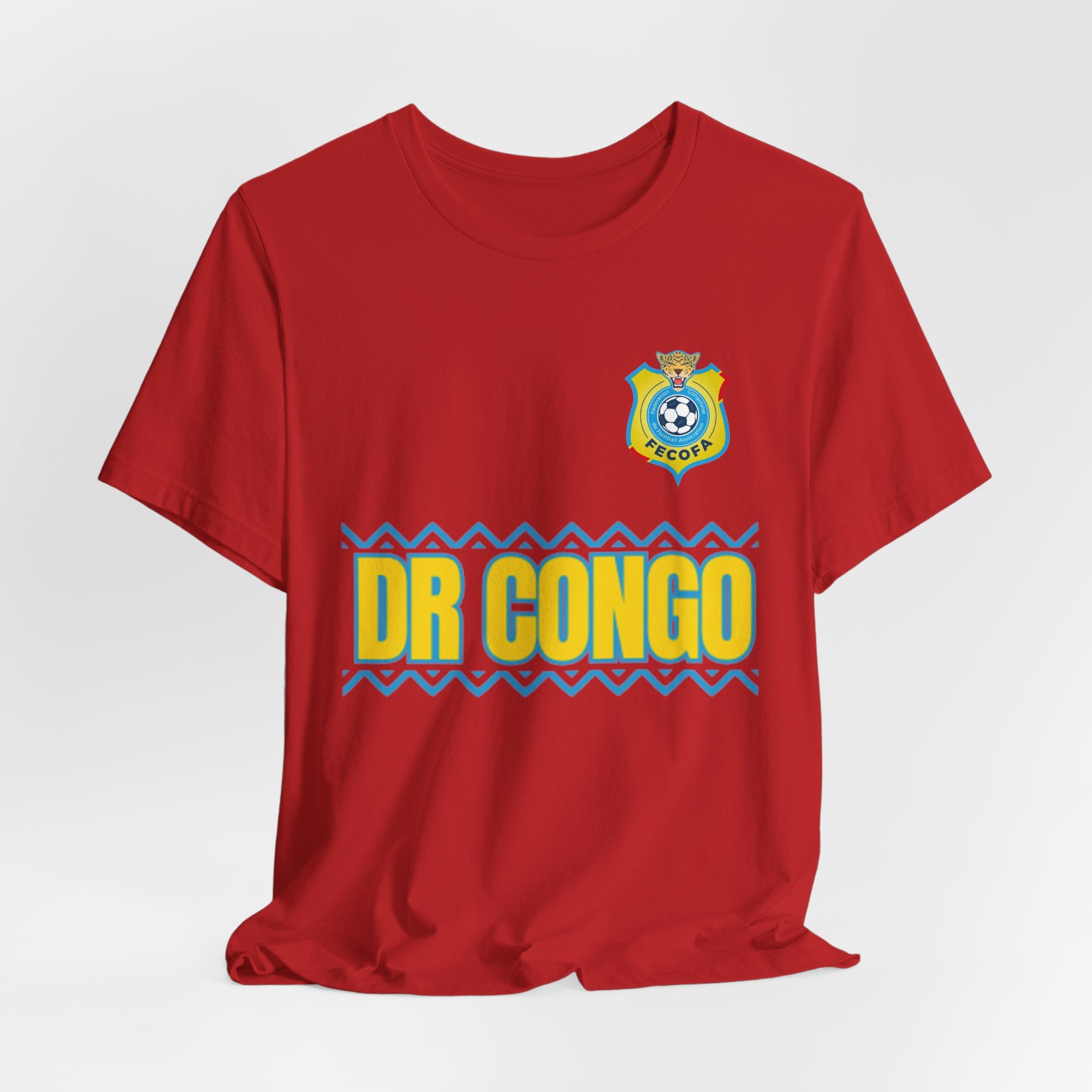 Dr Congo Football Crest Tee – 'DR CONGO' Soccer Jersey Shirt