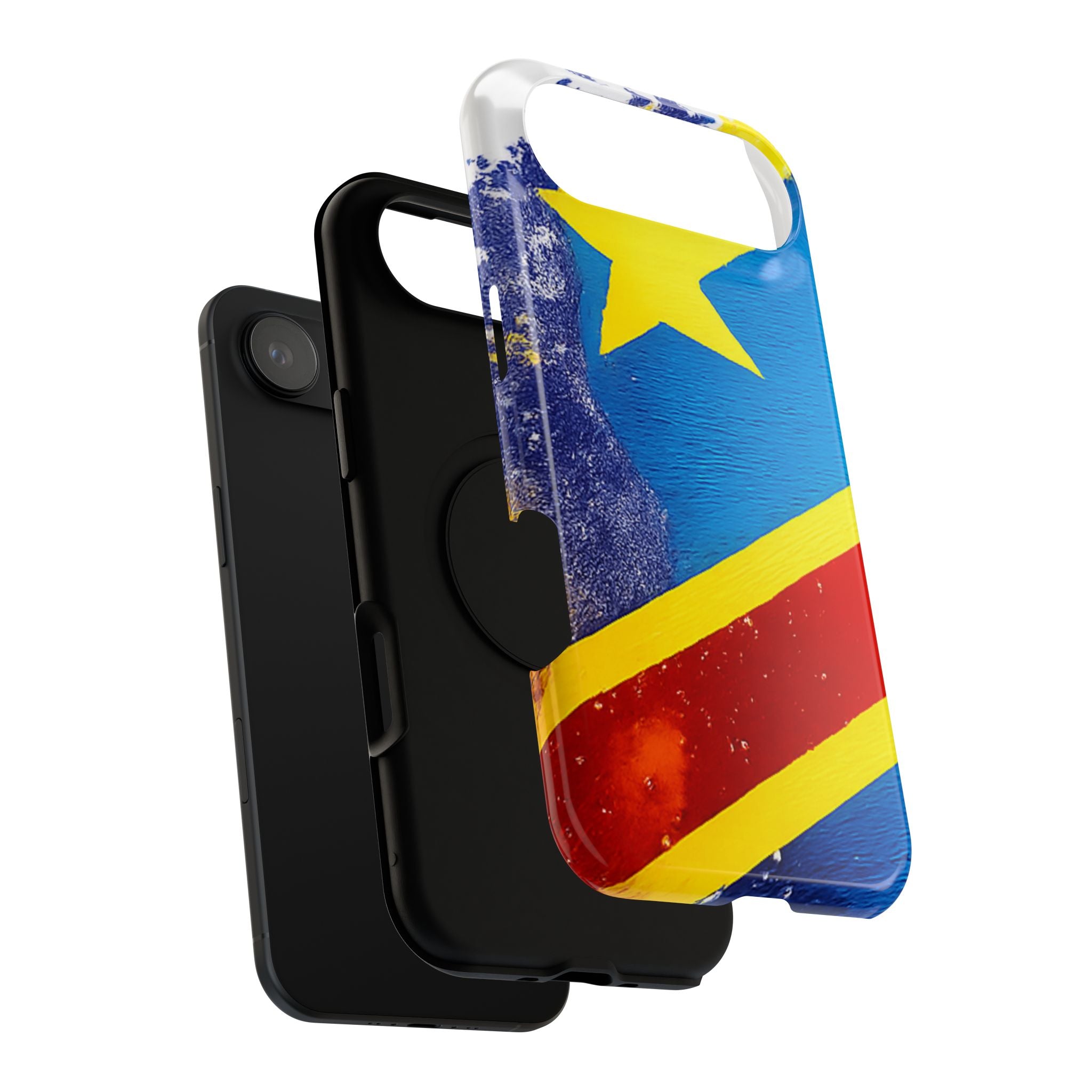 Étui de téléphone drapeau de la République démocratique du Congo | Étui résistant aux chocs