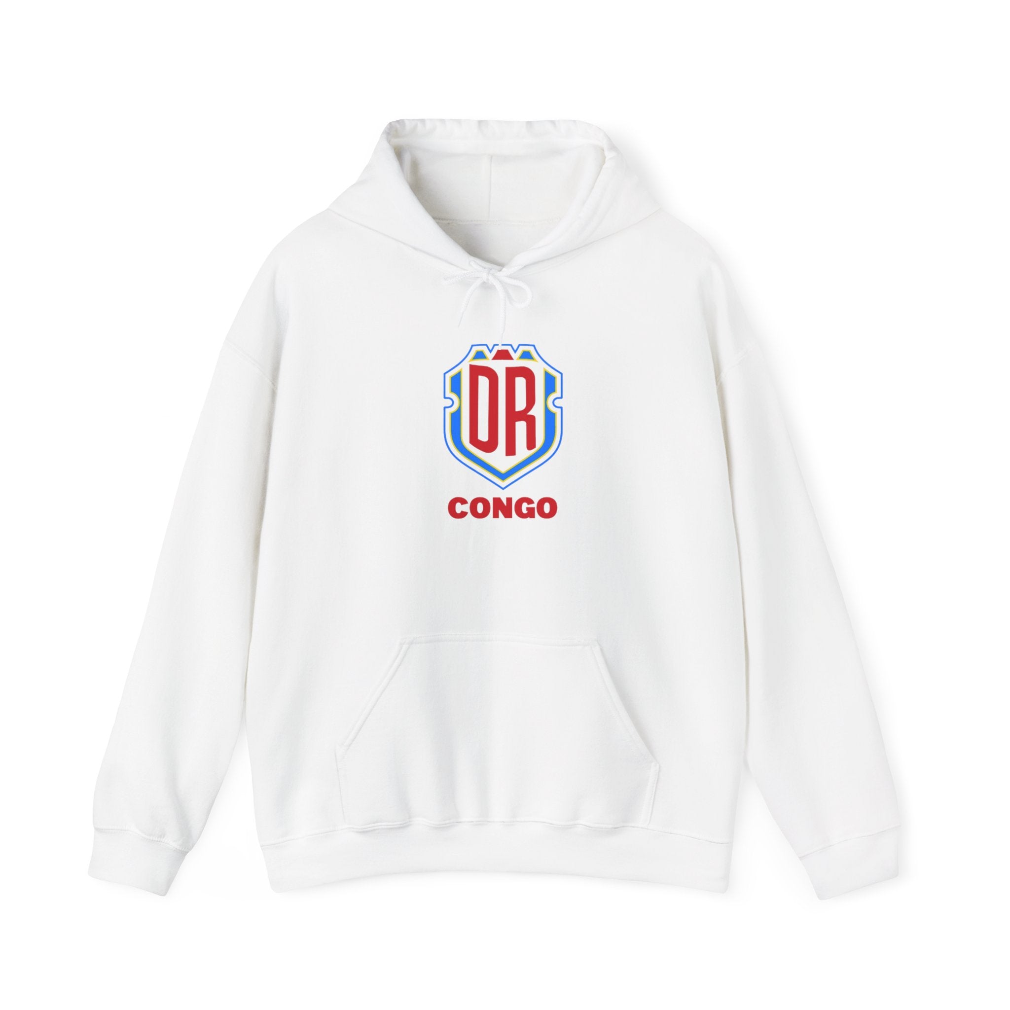 DR Congo Crest Hoodie — DRC Emblem Pullover for Fans & Supporters