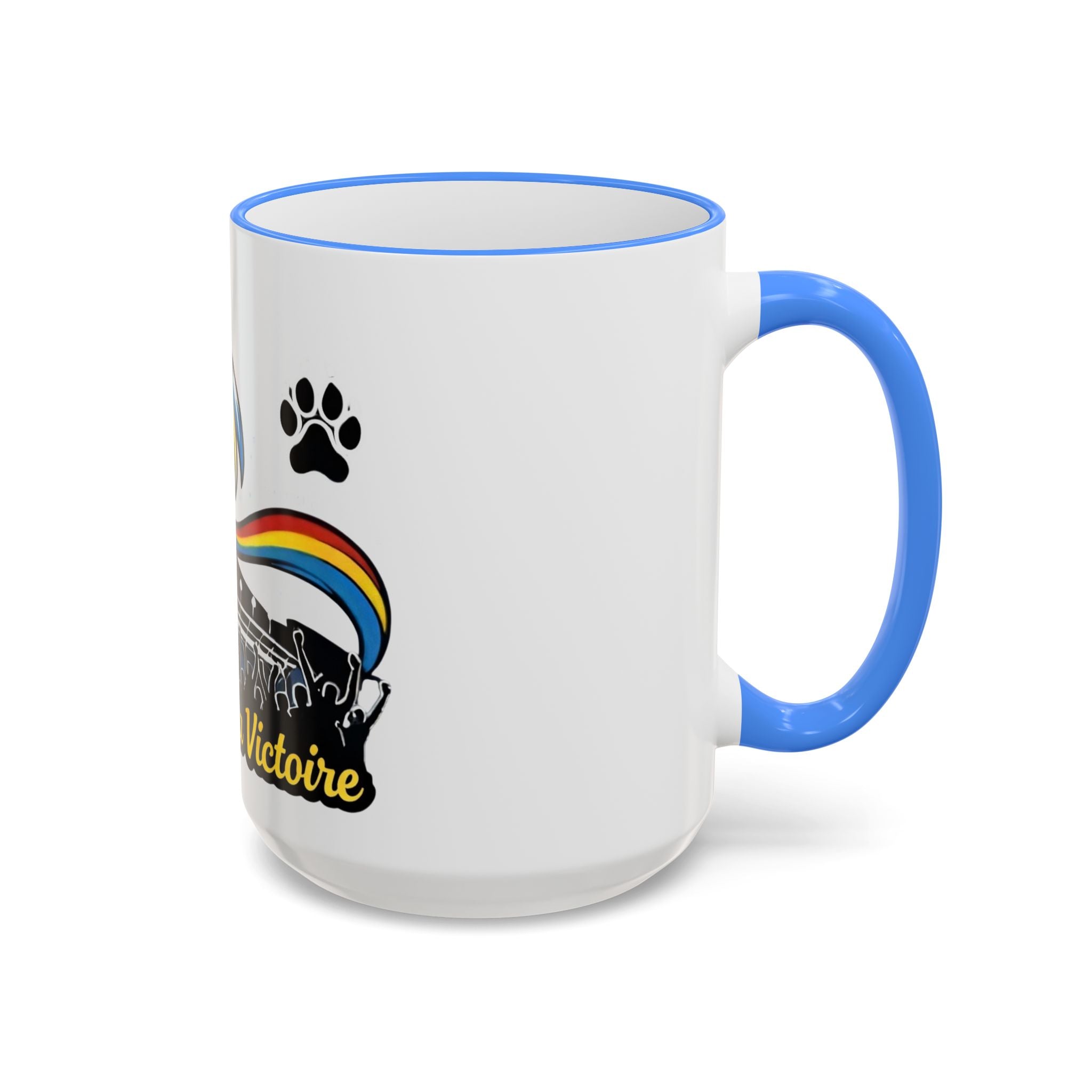 Fan Chant Victoire Wave Mug | Accent Rim & Handle