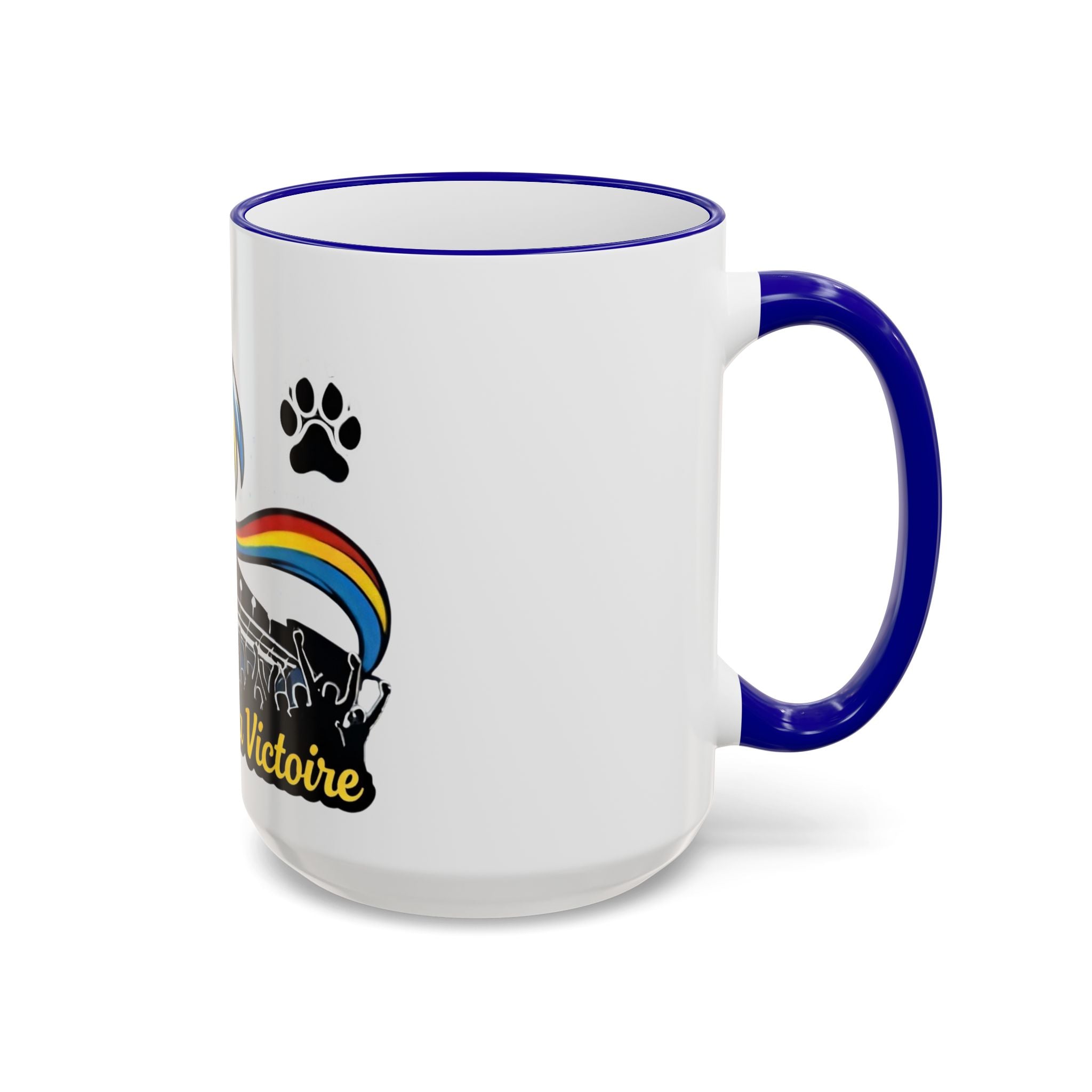 Fan Chant Victoire Wave Mug | Accent Rim & Handle