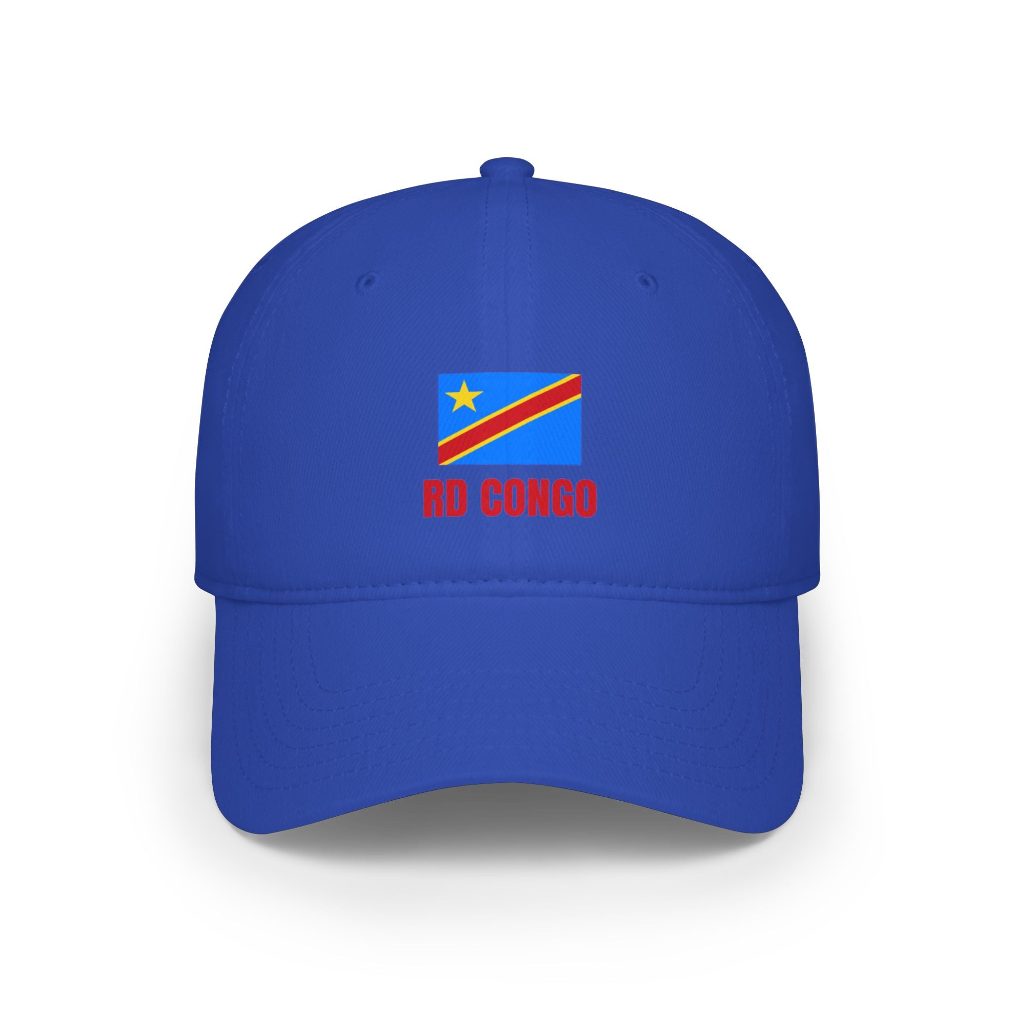 DR Congo Flag Baseball Cap – 'RD Congo' Embroidered Low Profile Hat