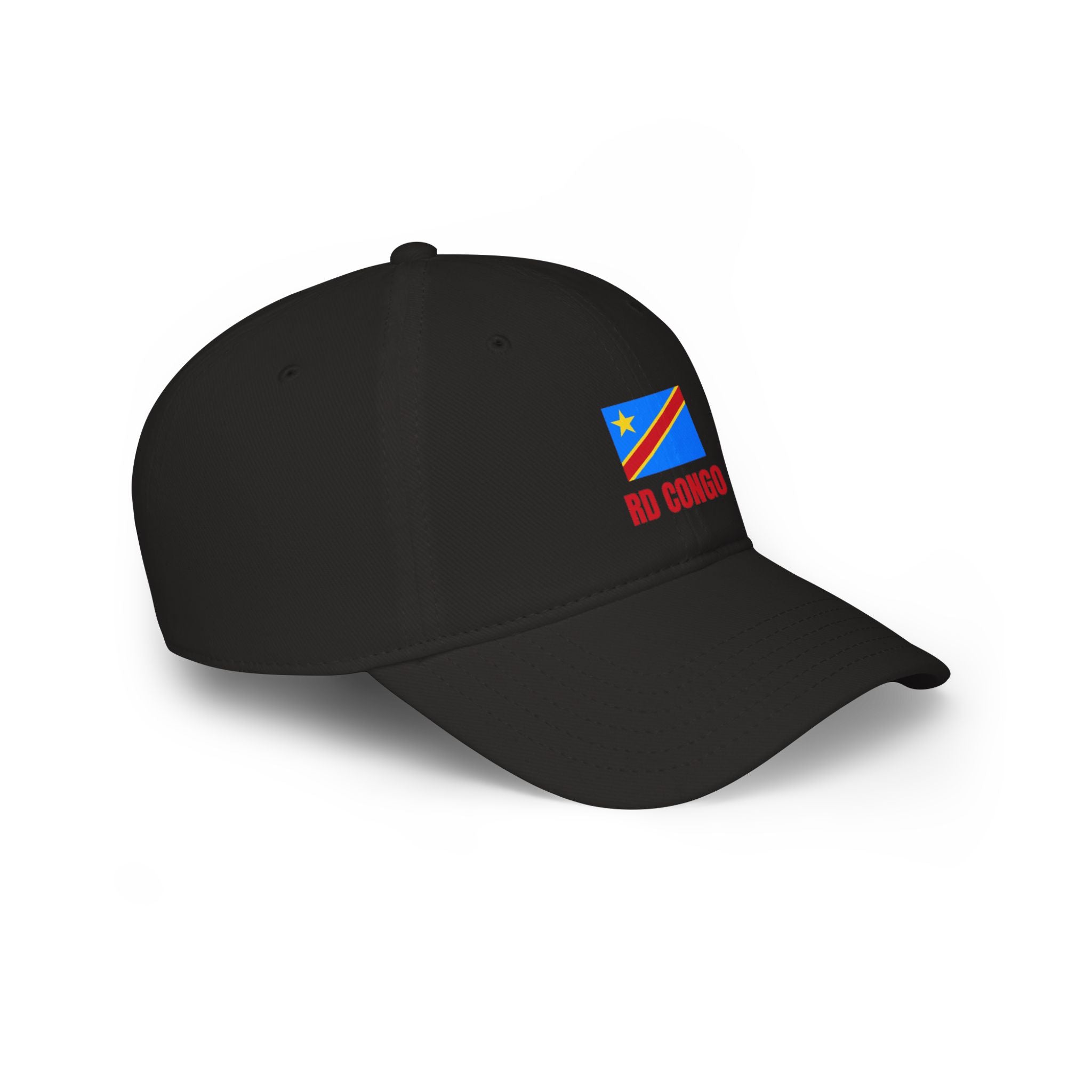 DR Congo Flag Baseball Cap – 'RD Congo' Embroidered Low Profile Hat