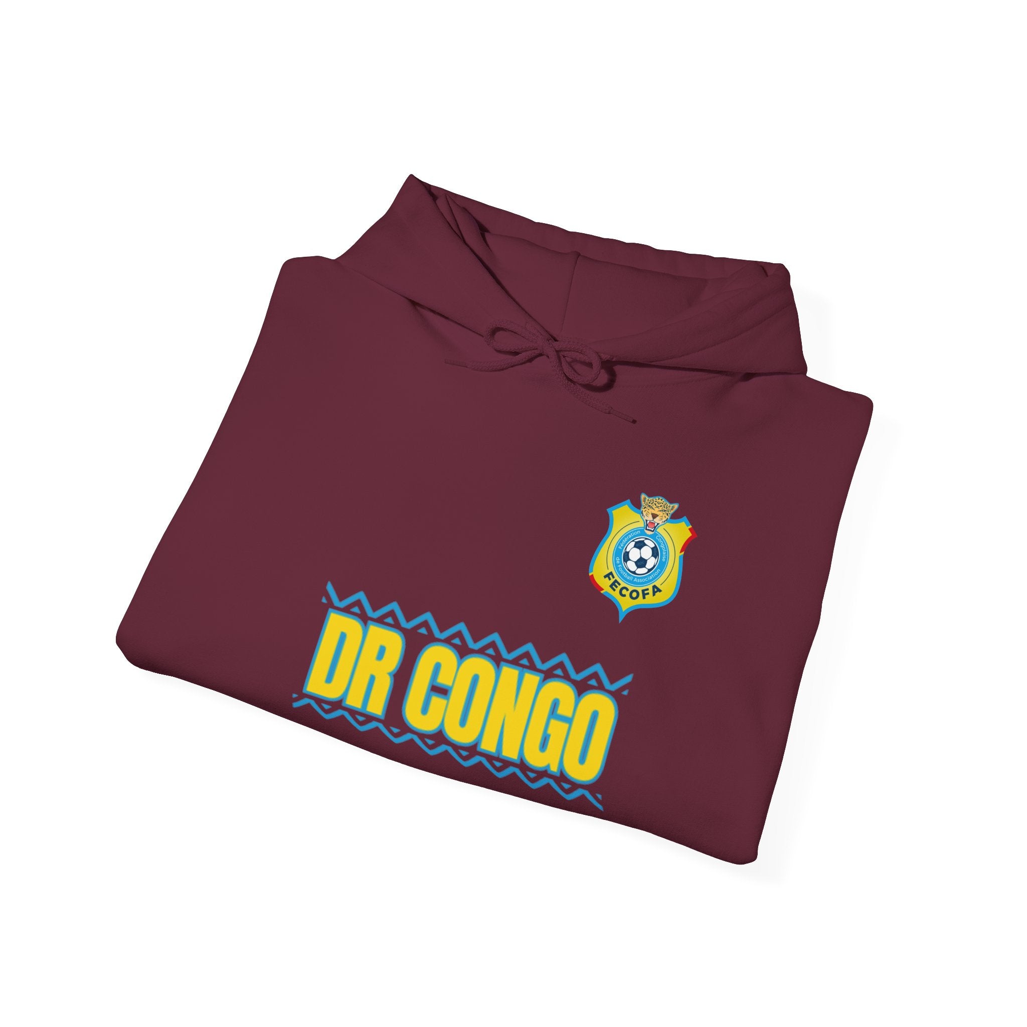 Dr Congo Crest Hoodie — Ivory World Cup Football Pullover