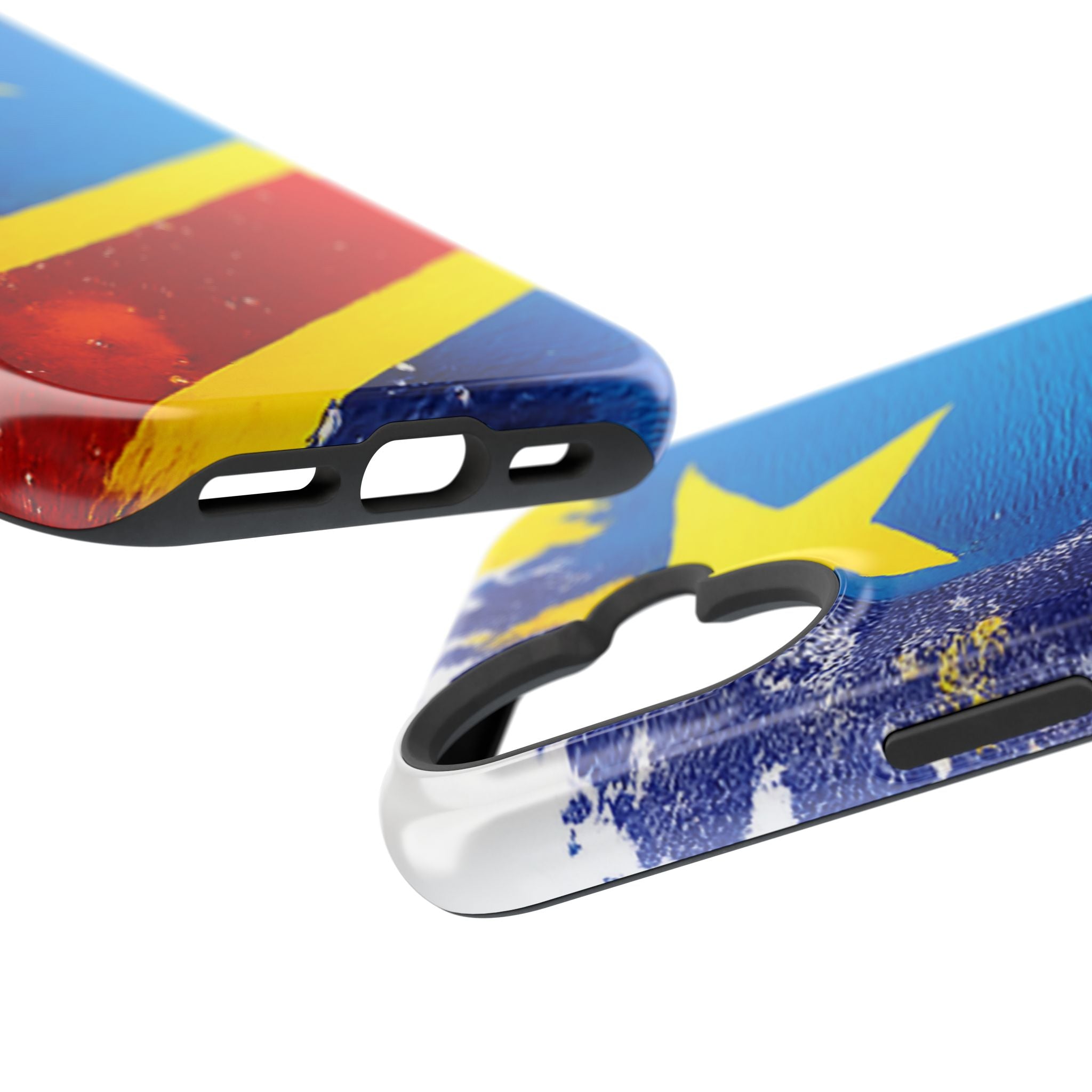 Étui de téléphone drapeau de la République démocratique du Congo | Étui résistant aux chocs