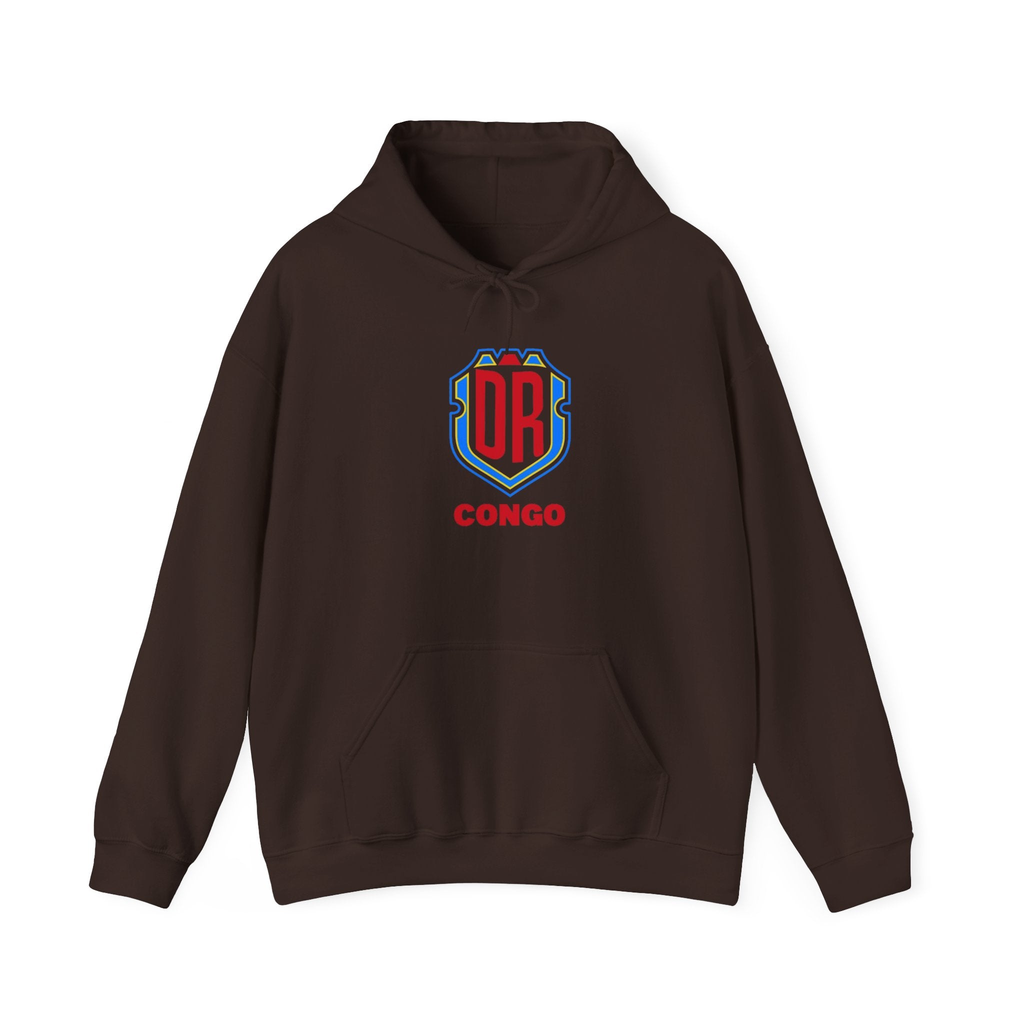 DR Congo Crest Hoodie — DRC Emblem Pullover for Fans & Supporters