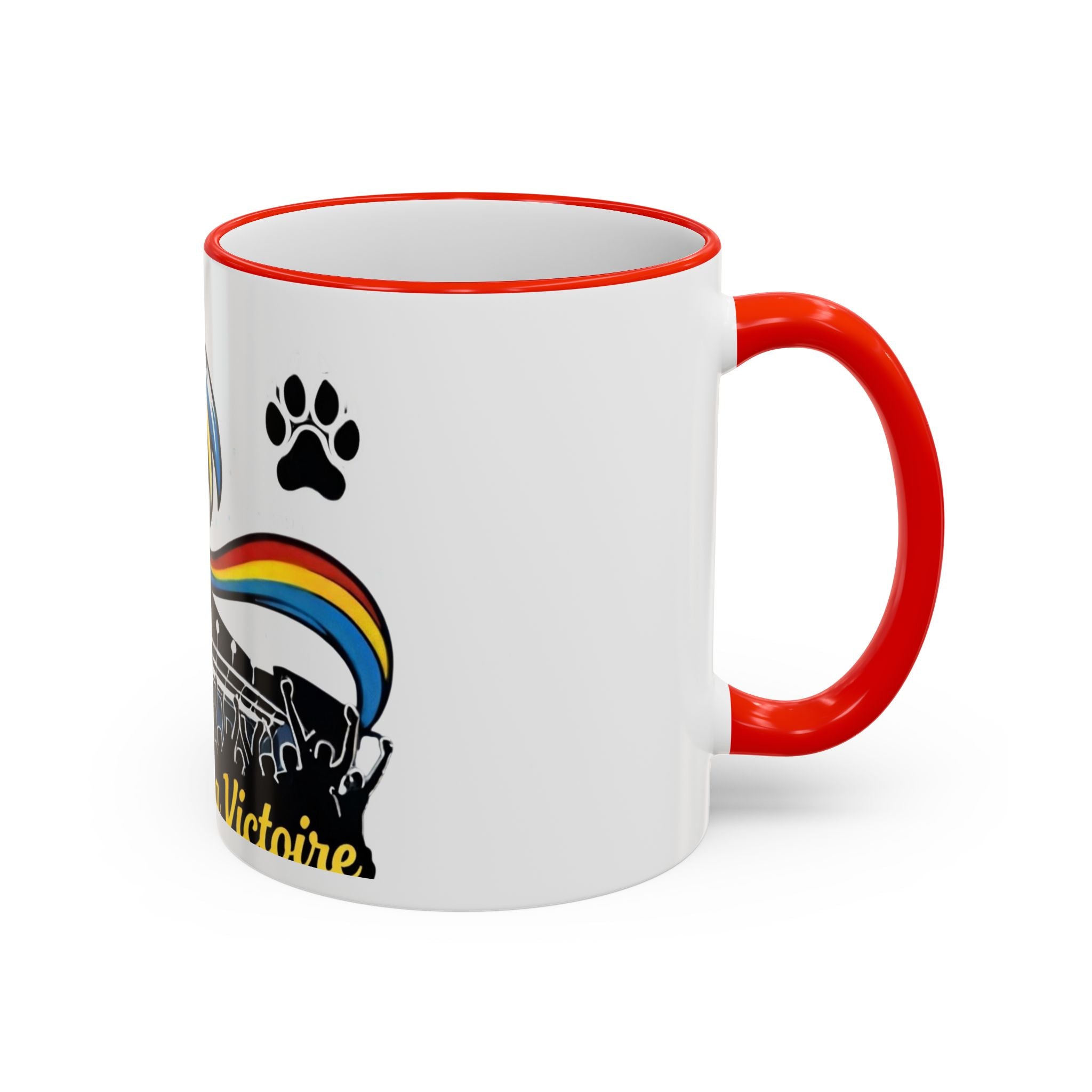 Fan Chant Victoire Wave Mug | Accent Rim & Handle