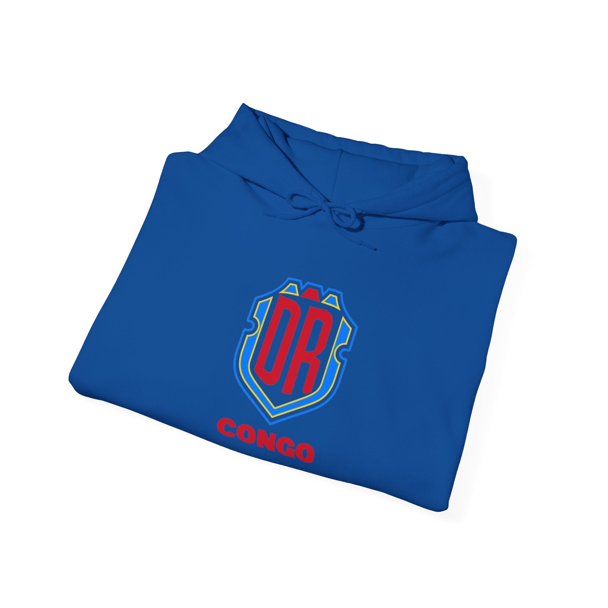 DR Congo Crest Hoodie — DRC Emblem Pullover for Fans & Supporters