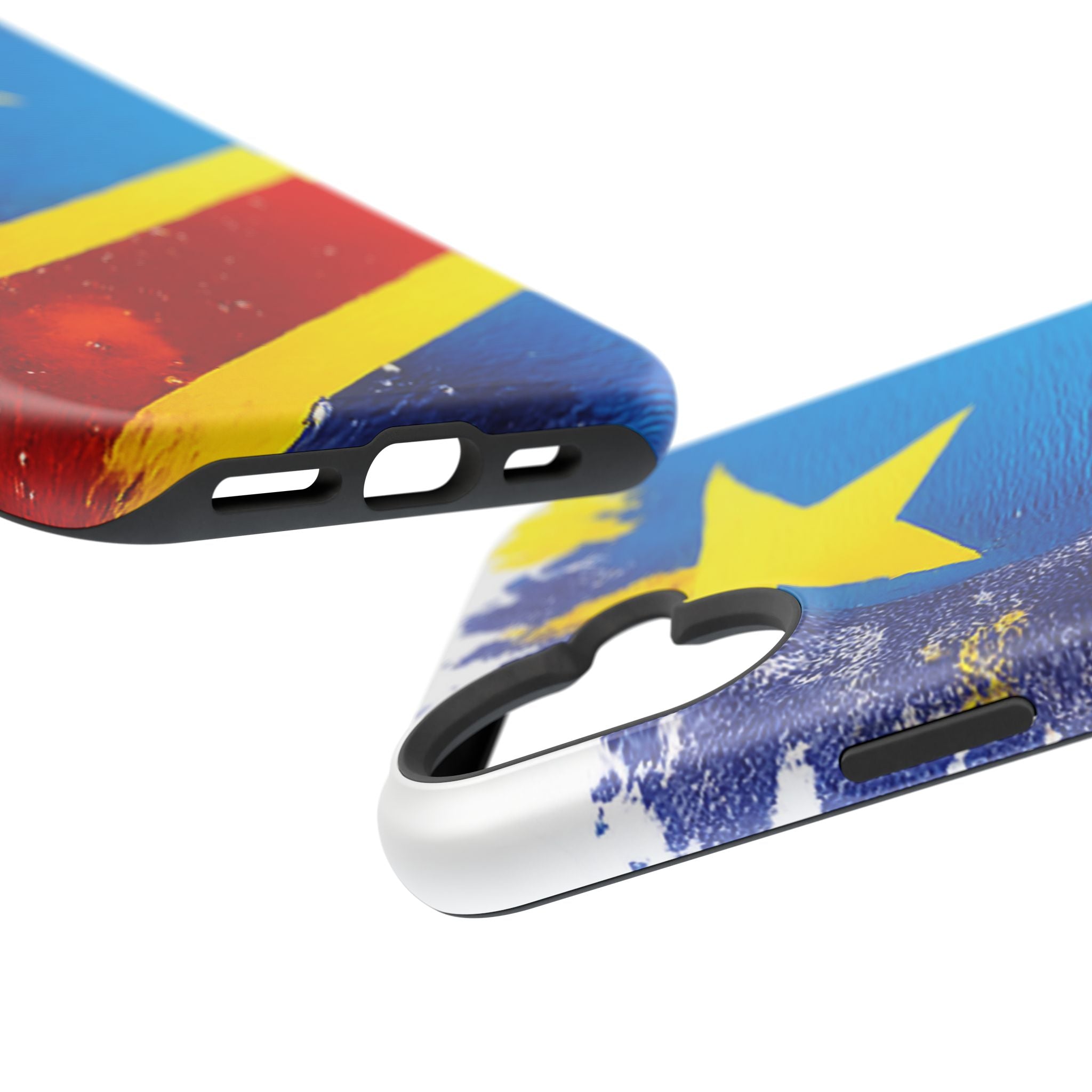 Étui de téléphone drapeau de la République démocratique du Congo | Étui résistant aux chocs