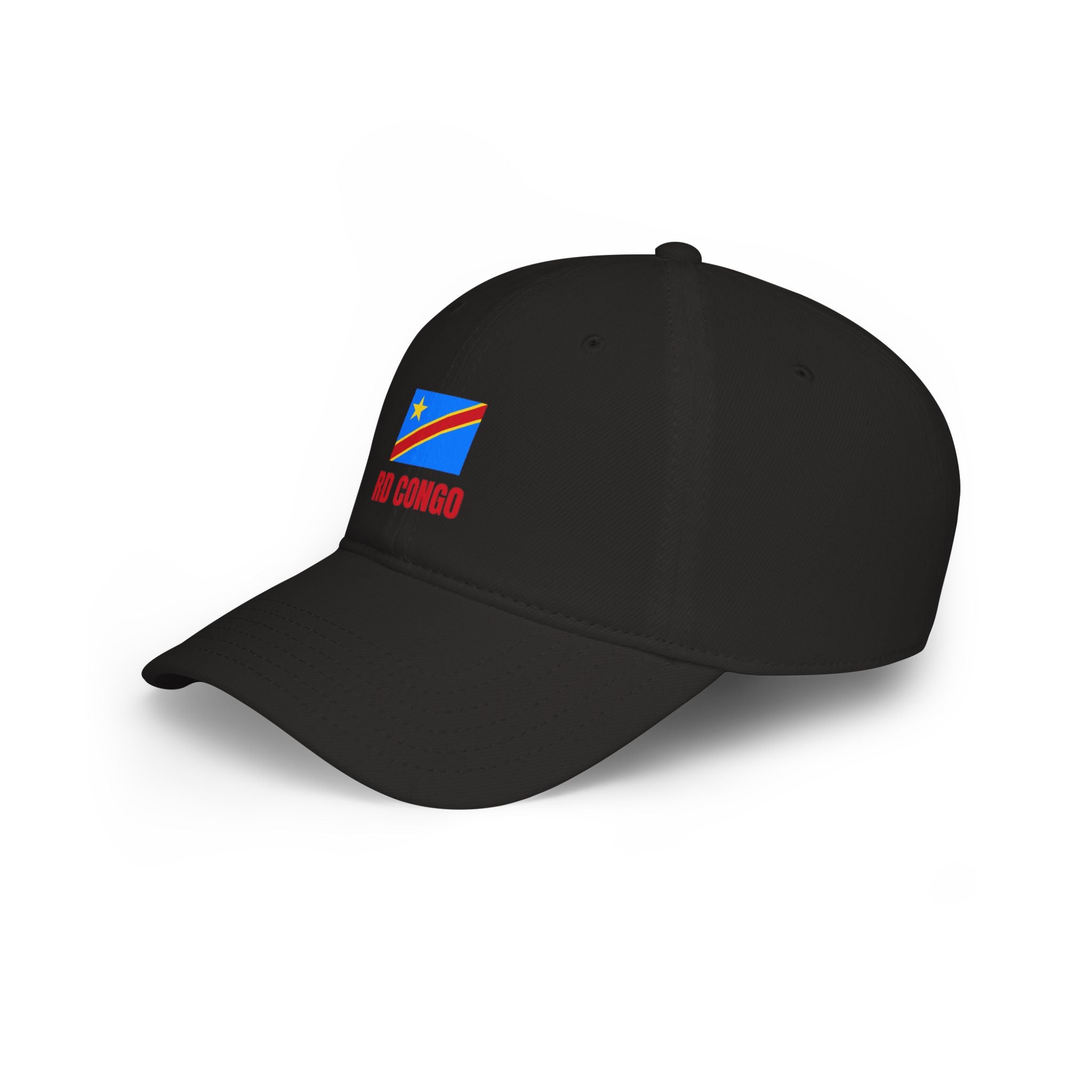 DR Congo Flag Baseball Cap – 'RD Congo' Embroidered Low Profile Hat