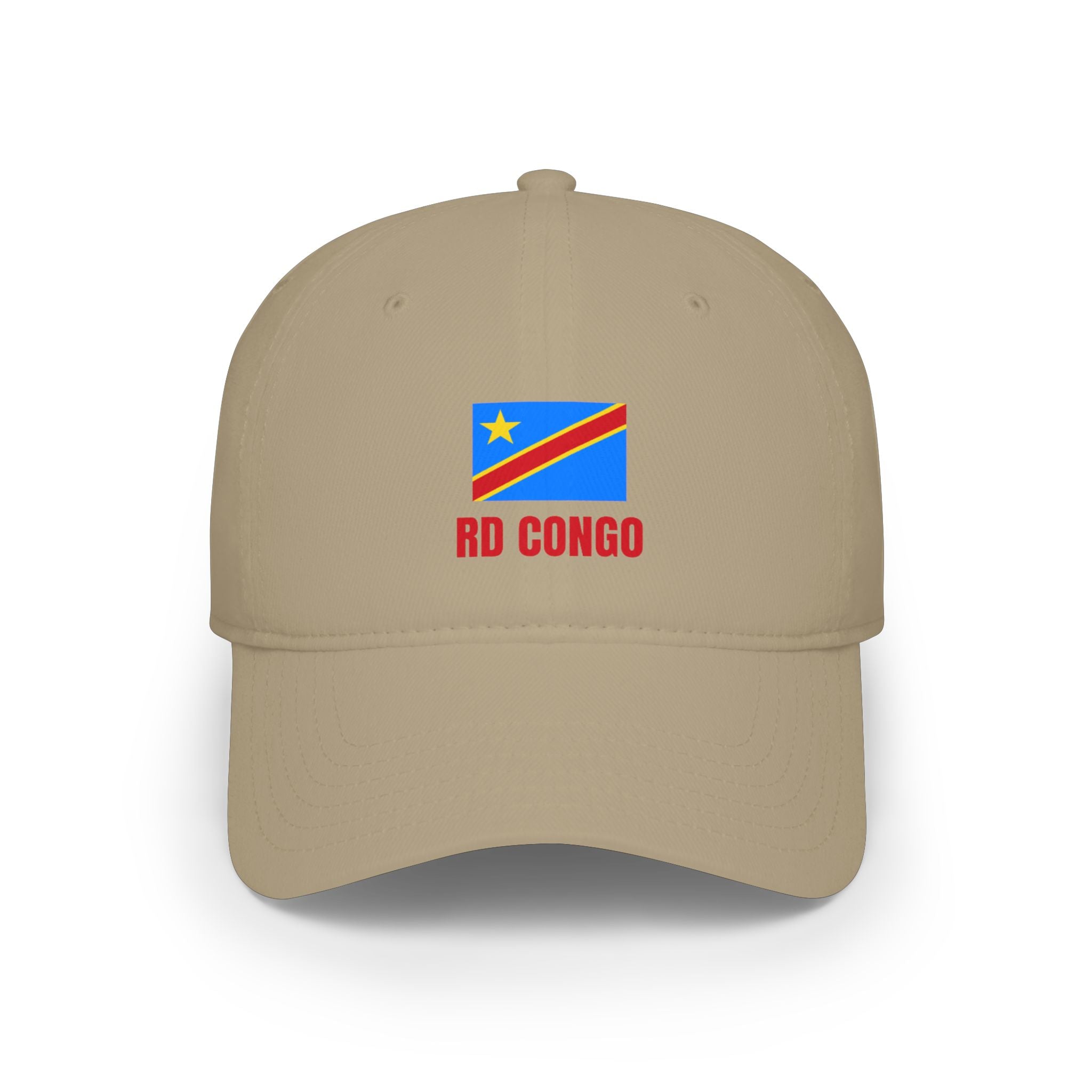 DR Congo Flag Baseball Cap – 'RD Congo' Embroidered Low Profile Hat