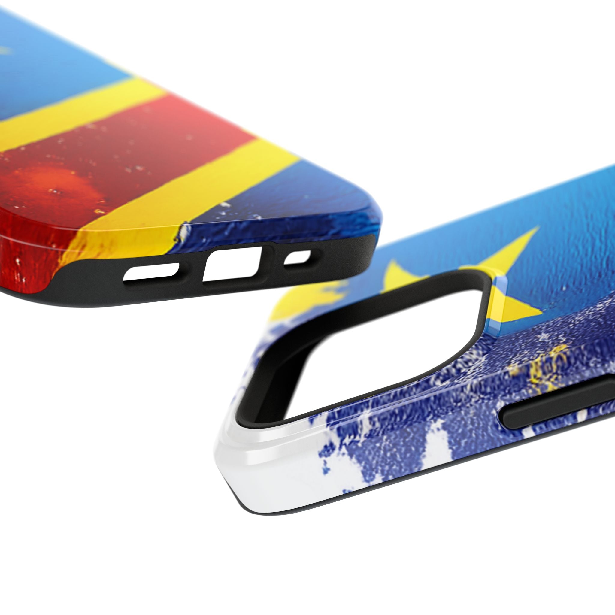 Étui de téléphone drapeau de la République démocratique du Congo | Étui résistant aux chocs