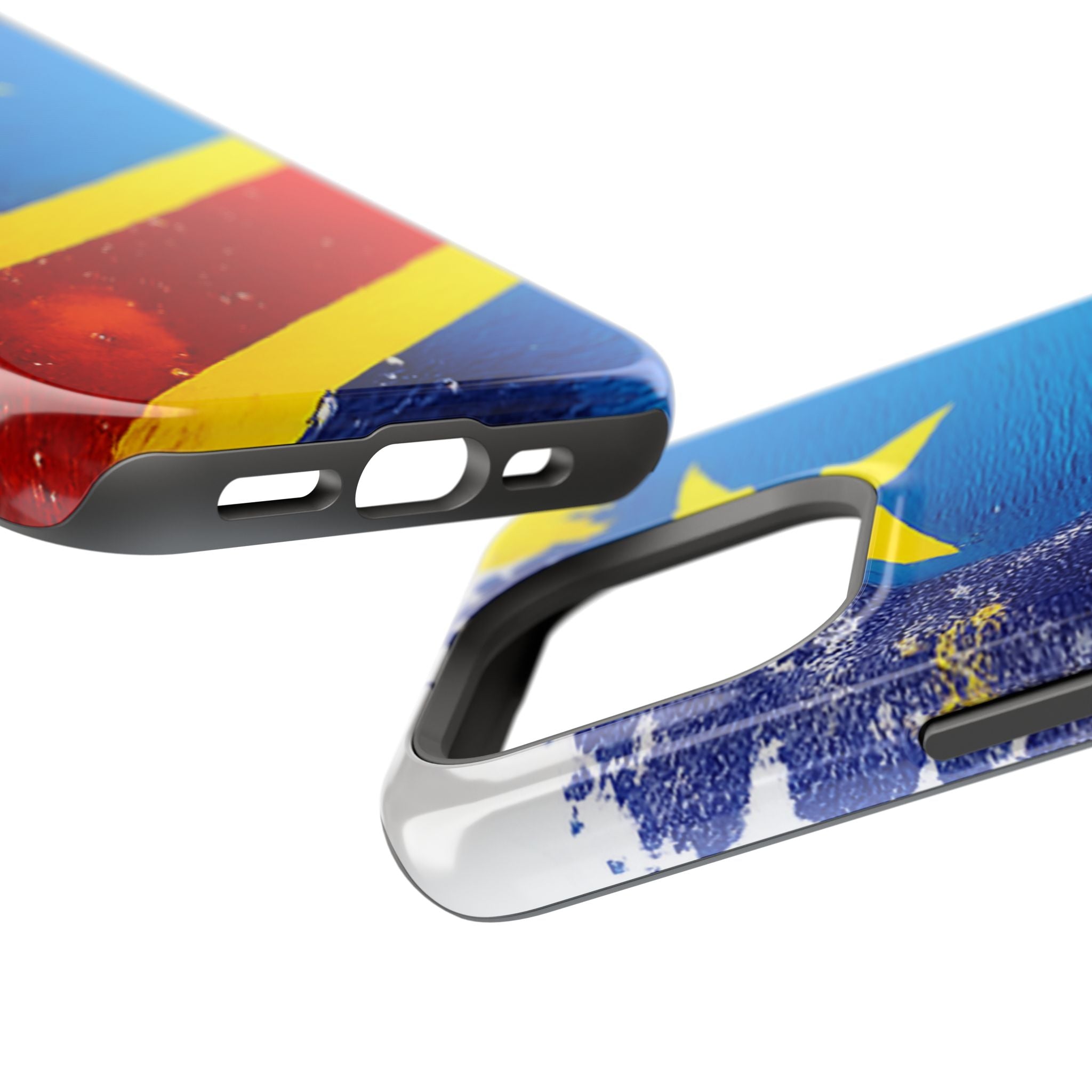Étui de téléphone drapeau de la République démocratique du Congo | Étui résistant aux chocs