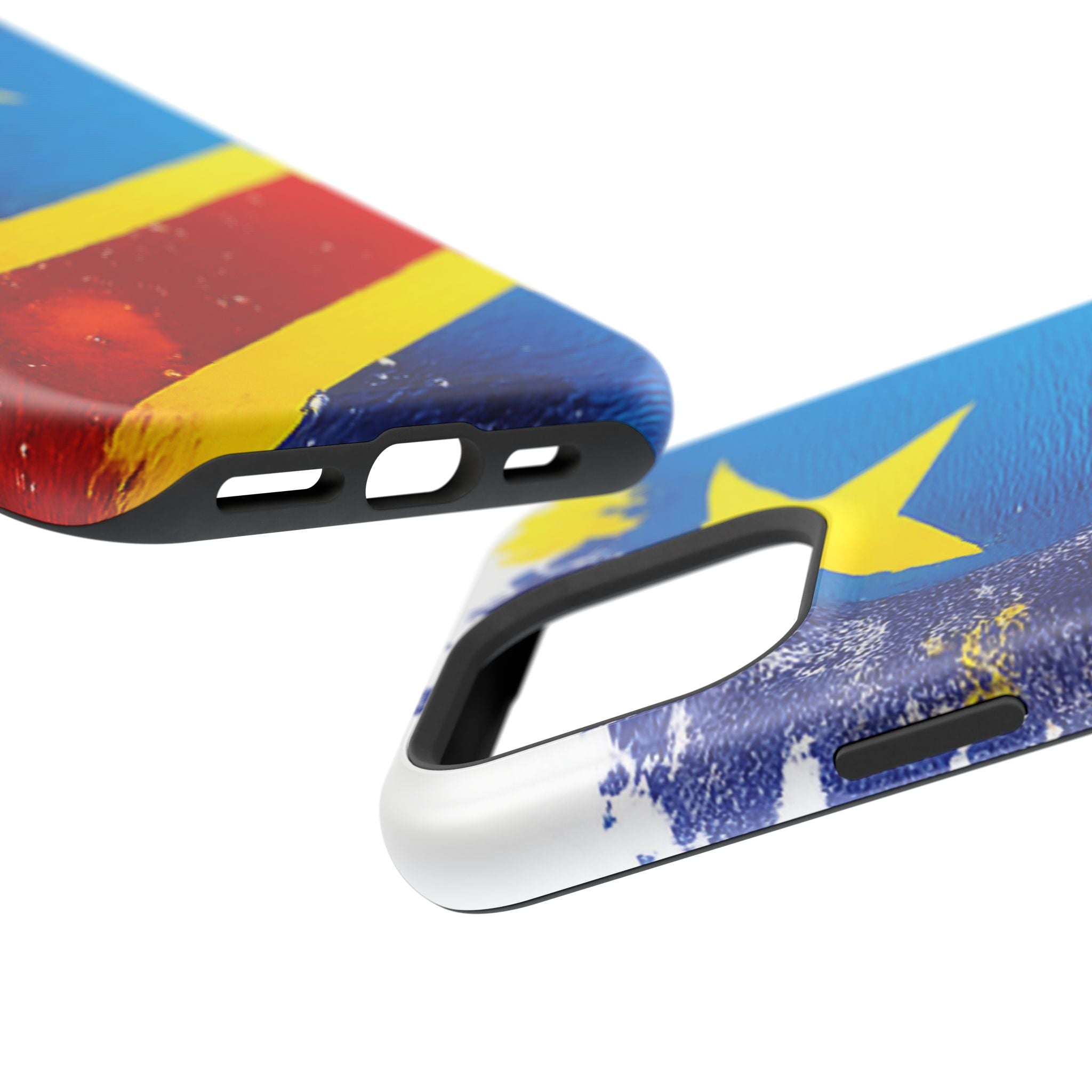 Étui de téléphone drapeau de la République démocratique du Congo | Étui résistant aux chocs