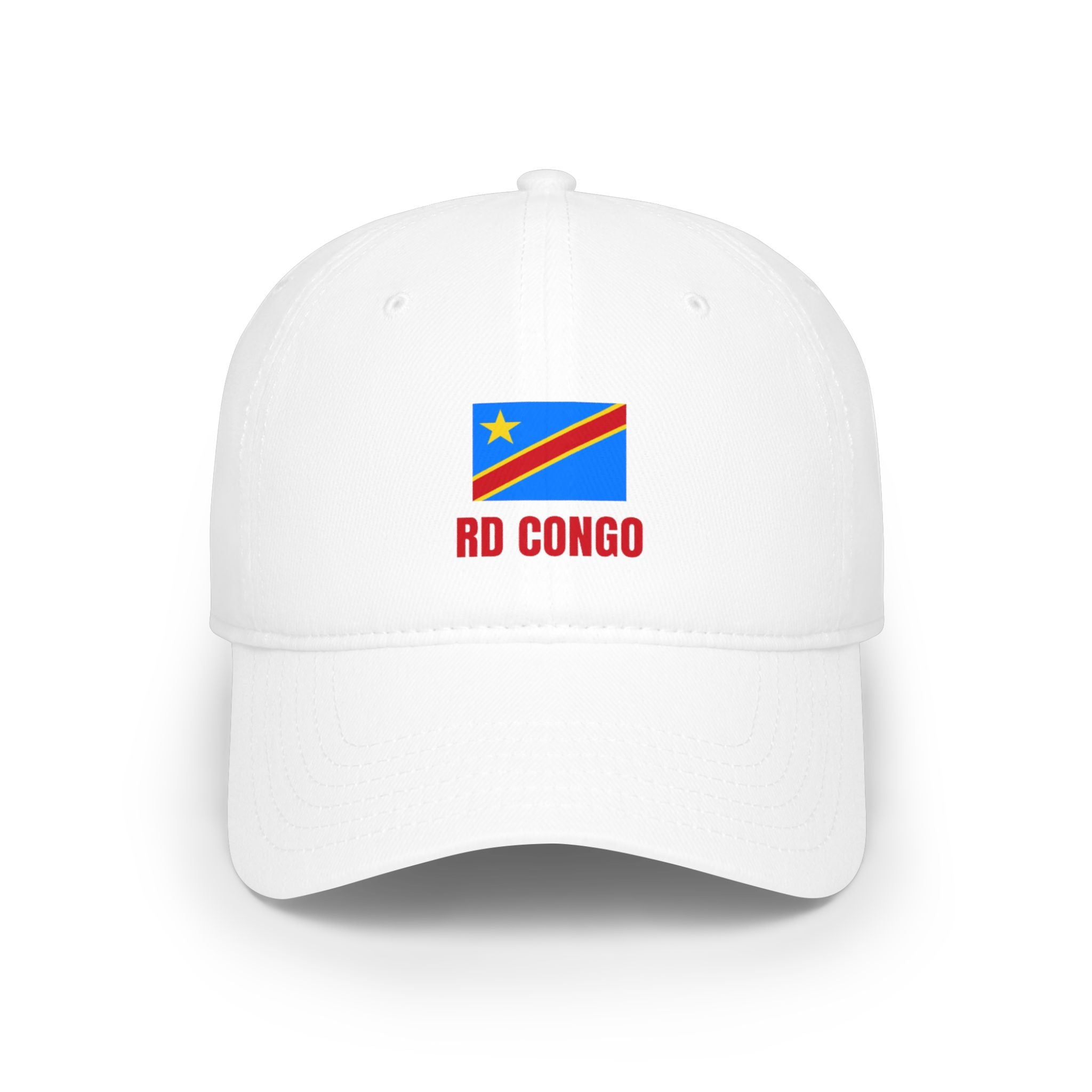 DR Congo Flag Baseball Cap – 'RD Congo' Embroidered Low Profile Hat