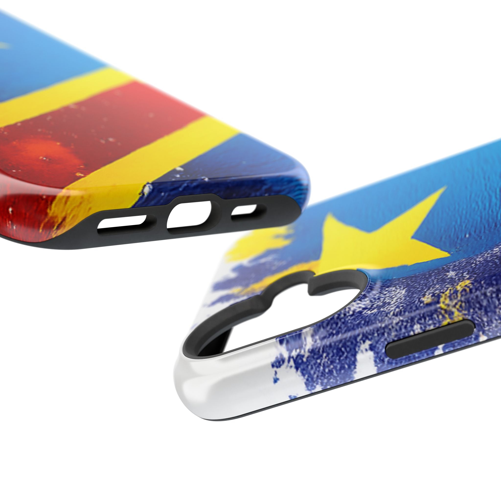Étui de téléphone drapeau de la République démocratique du Congo | Étui résistant aux chocs
