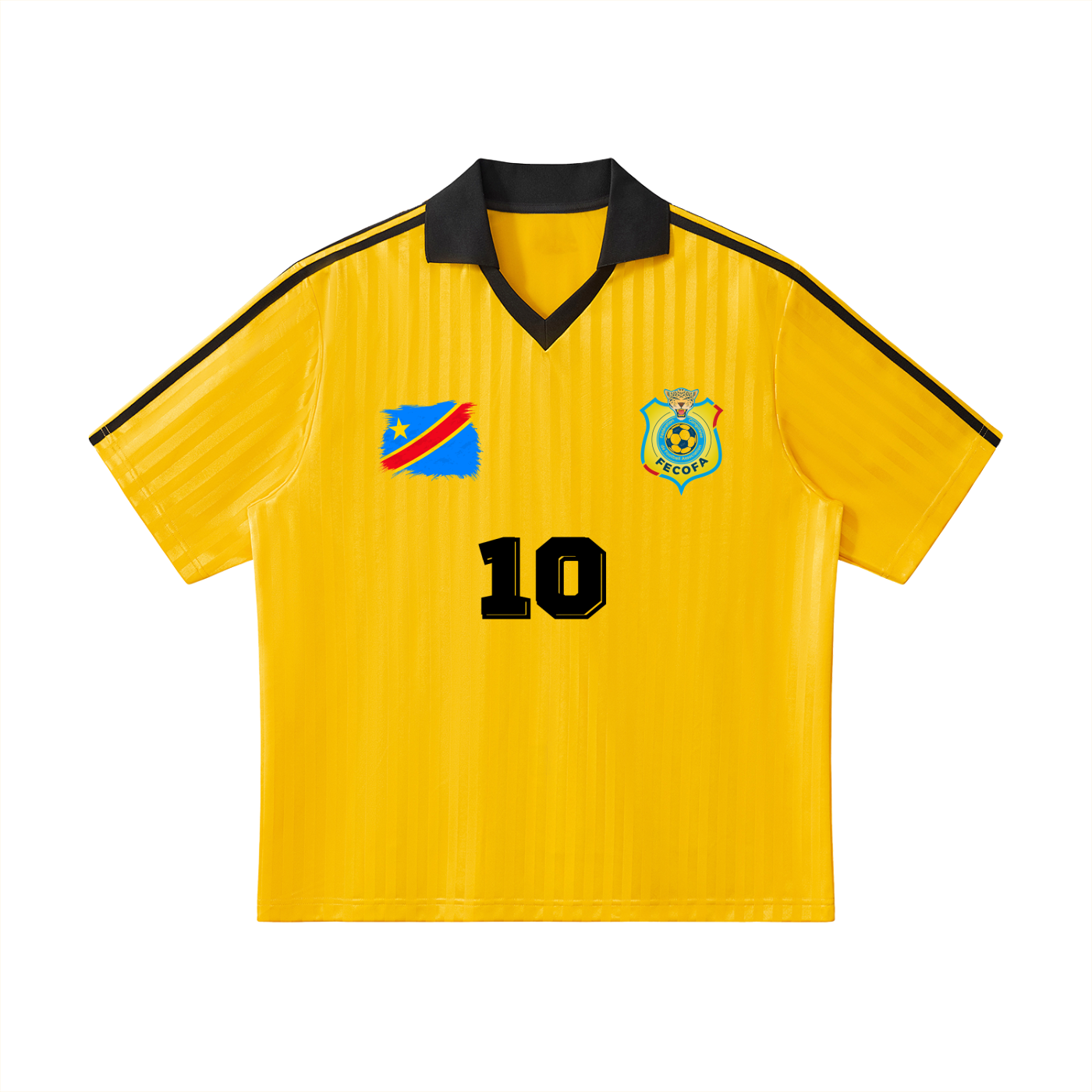 Congo Collar Striped Soccer Jersey