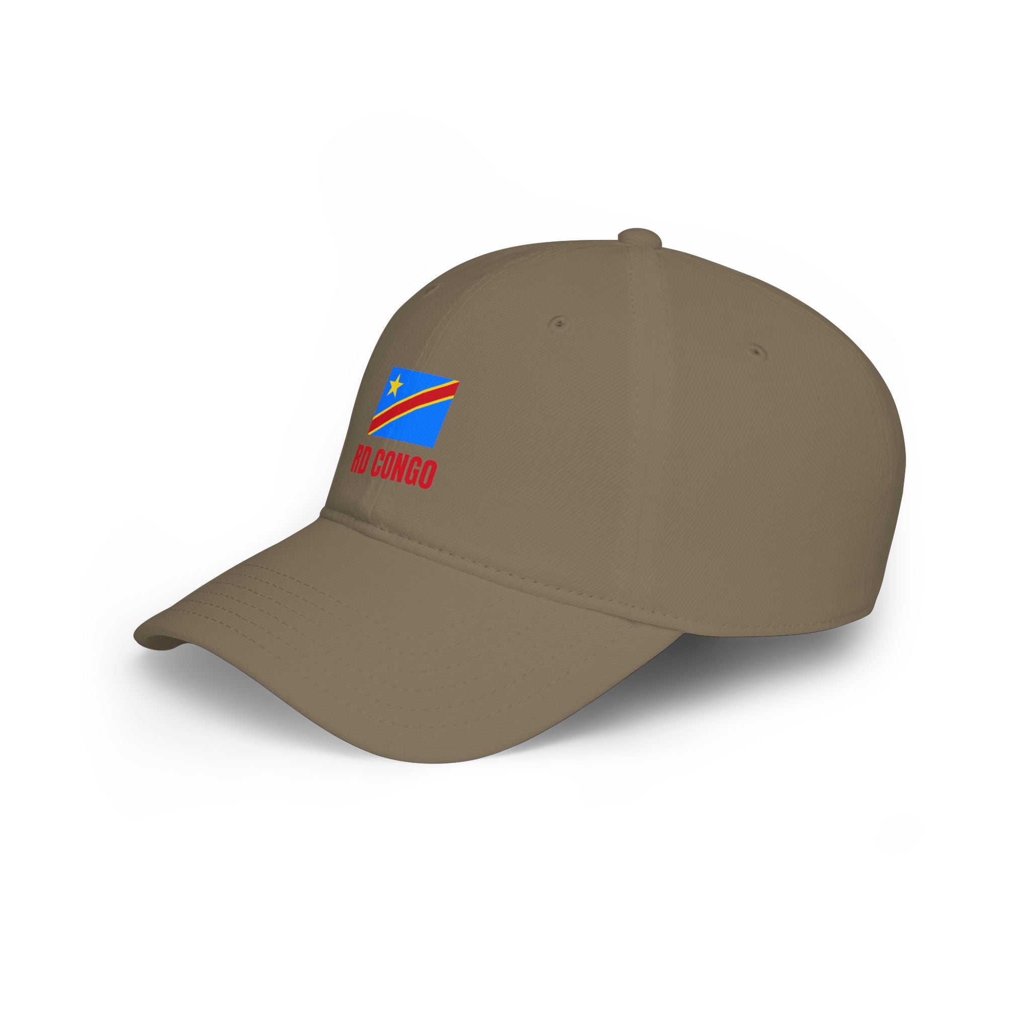 DR Congo Flag Baseball Cap – 'RD Congo' Embroidered Low Profile Hat