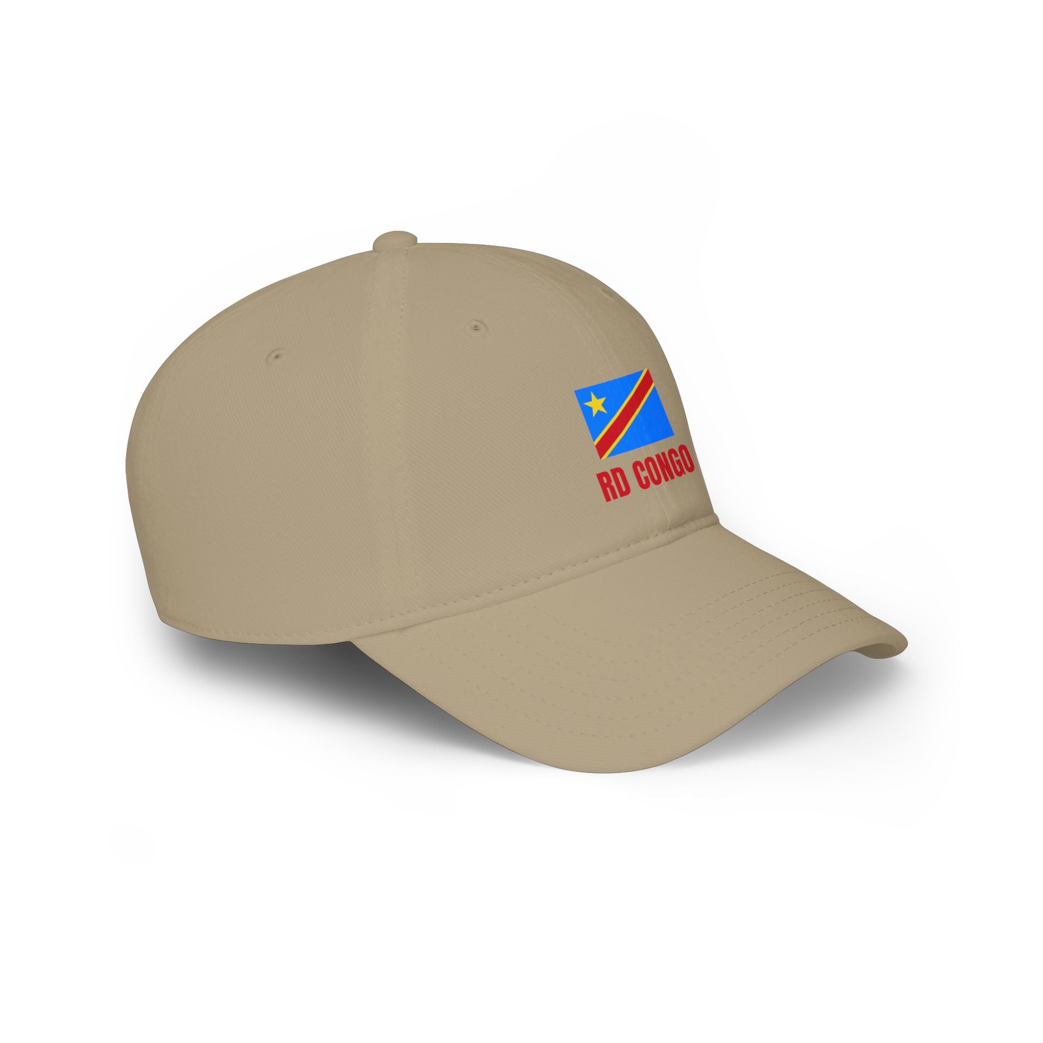 DR Congo Flag Baseball Cap – 'RD Congo' Embroidered Low Profile Hat