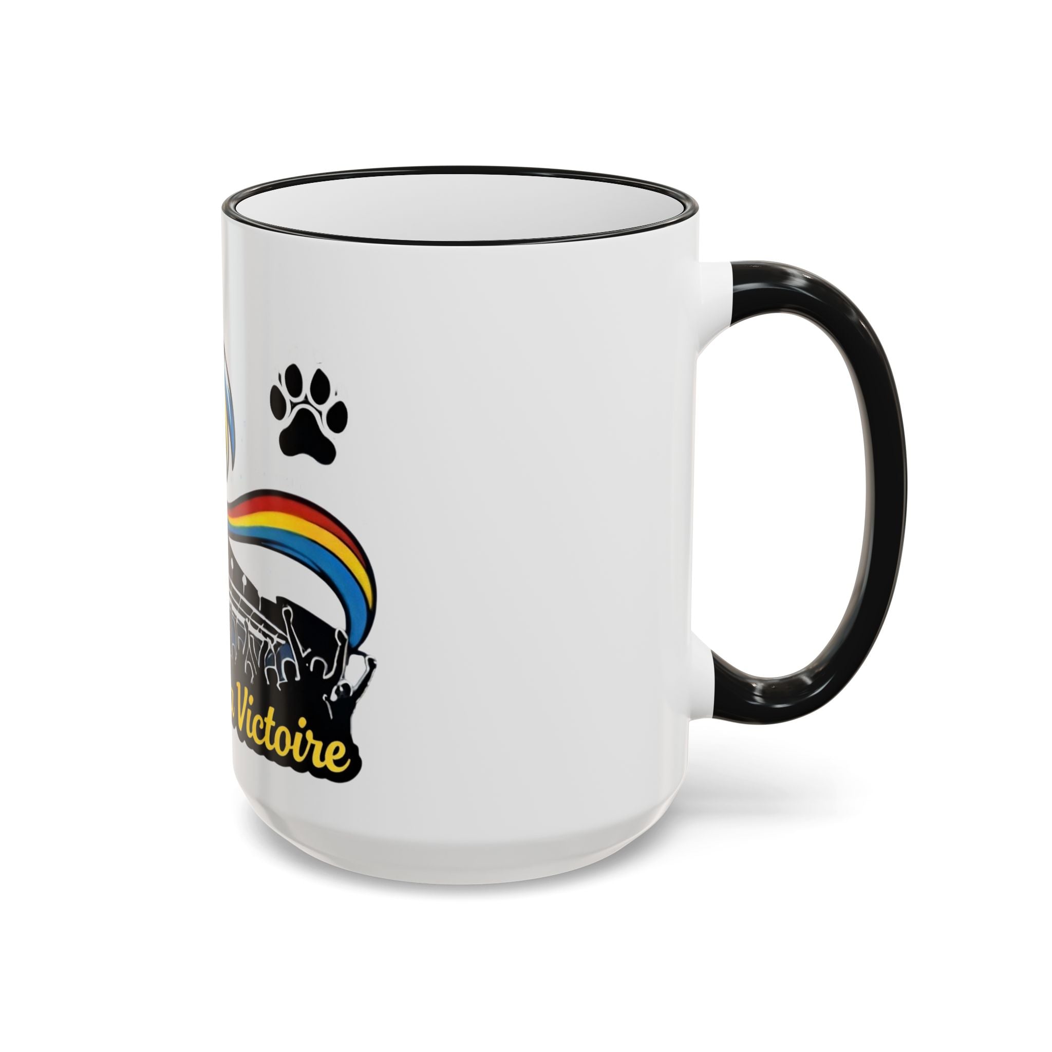 Fan Chant Victoire Wave Mug | Accent Rim & Handle