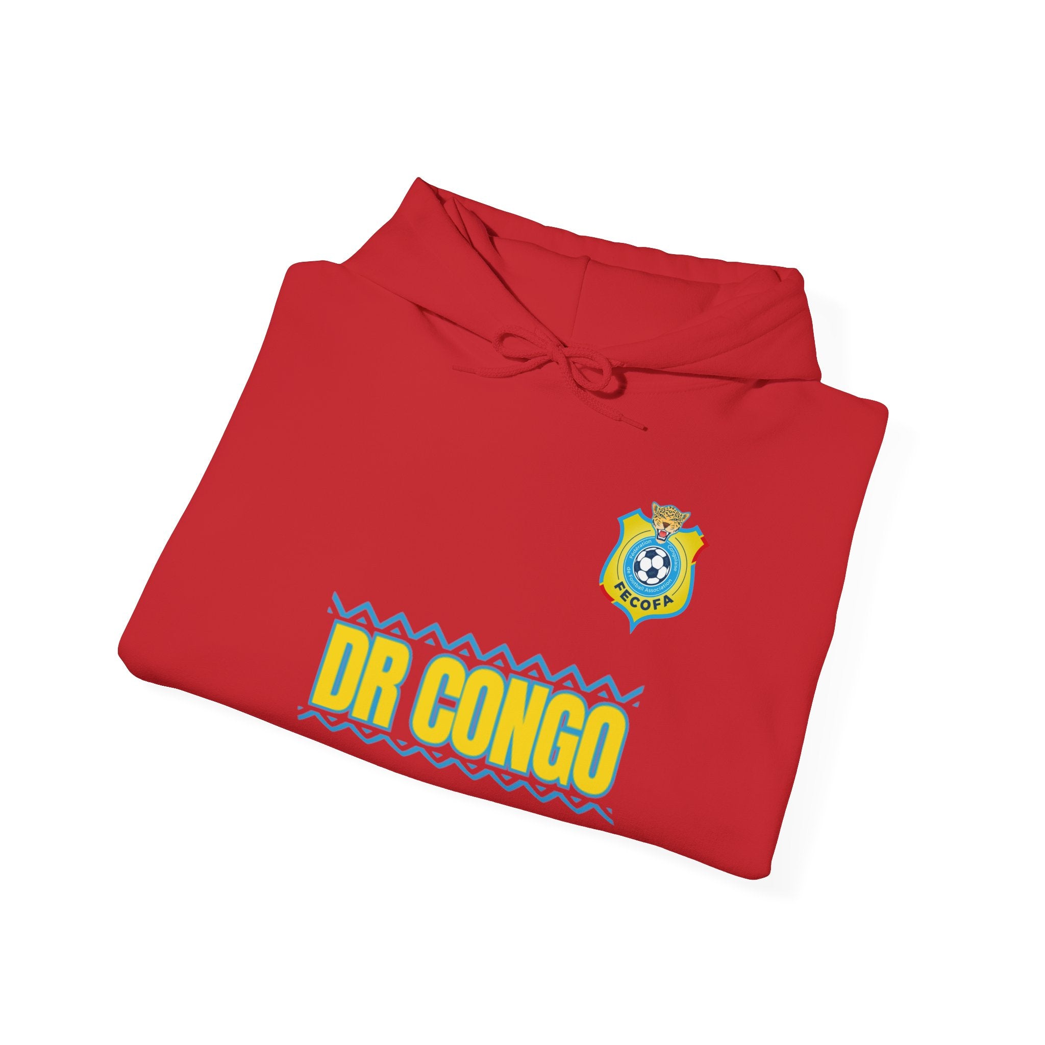 Dr Congo Crest Hoodie — Ivory World Cup Football Pullover