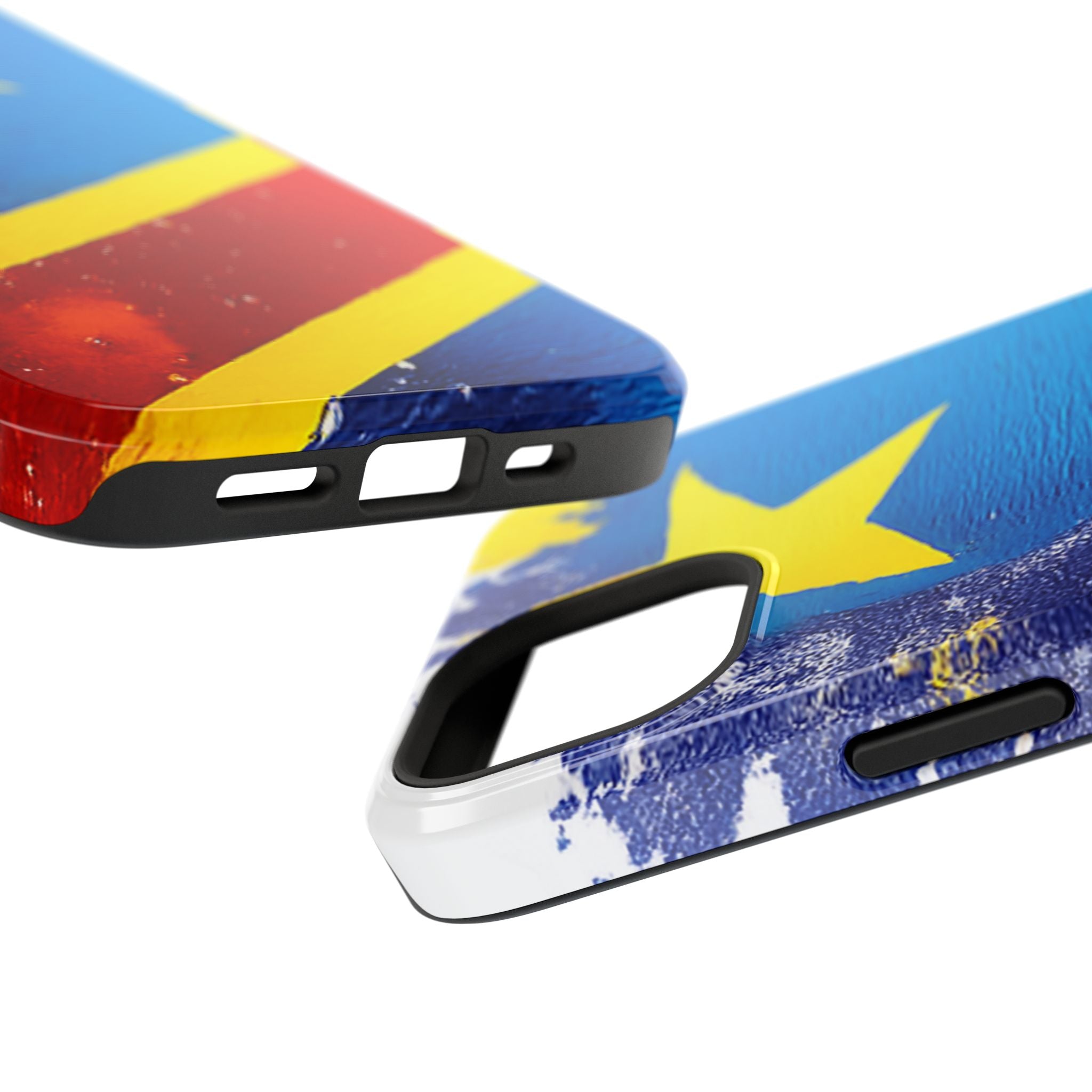 Étui de téléphone drapeau de la République démocratique du Congo | Étui résistant aux chocs