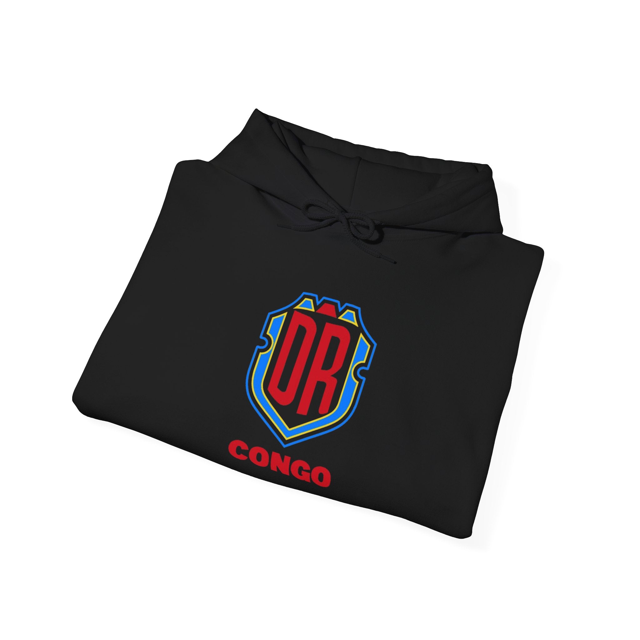 DR Congo Crest Hoodie — DRC Emblem Pullover for Fans & Supporters