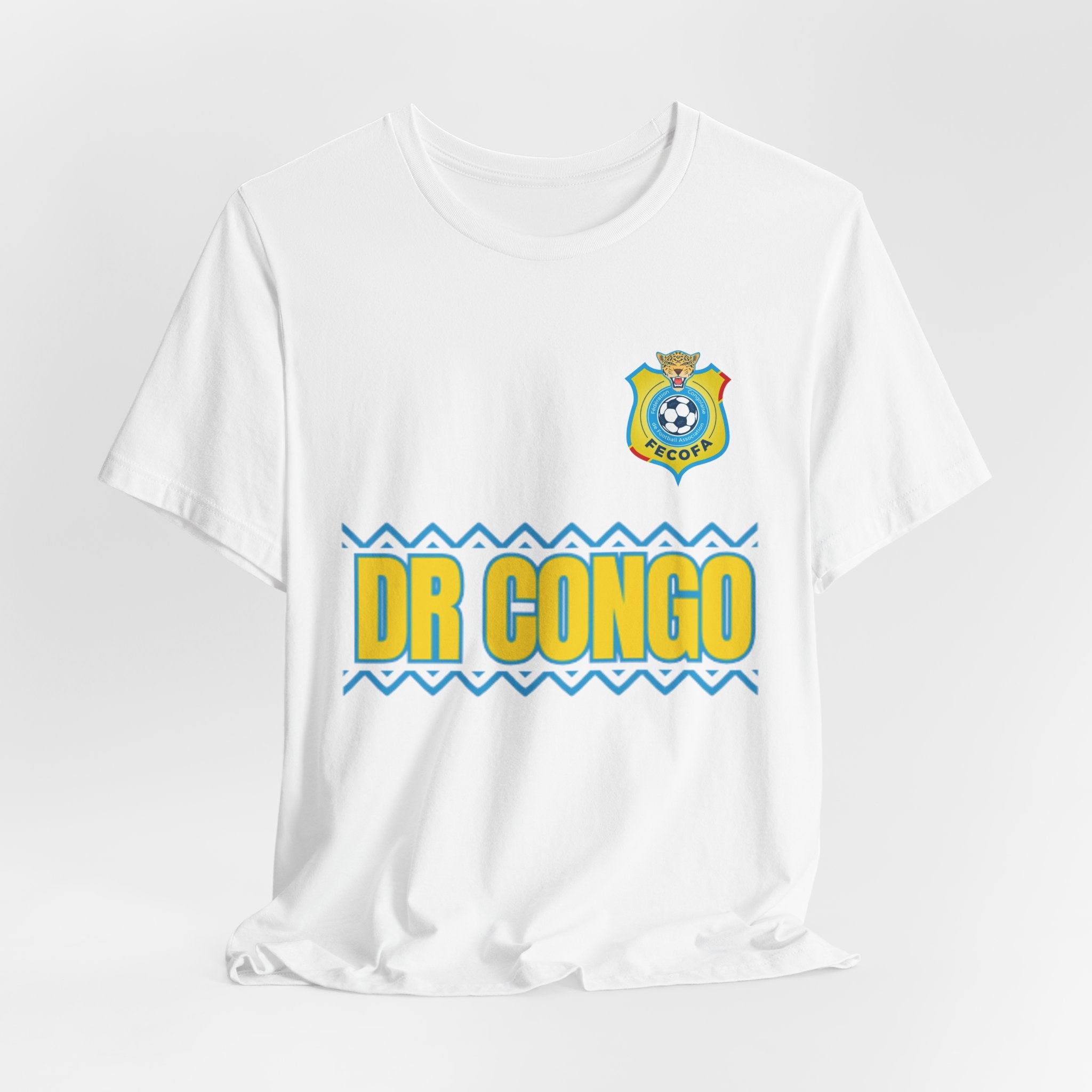 Dr Congo Football Crest Tee – 'DR CONGO' Soccer Jersey Shirt