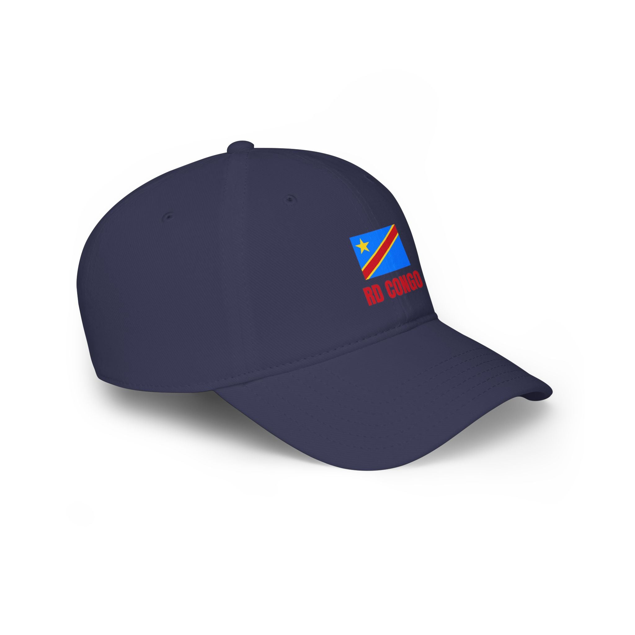 DR Congo Flag Baseball Cap – 'RD Congo' Embroidered Low Profile Hat