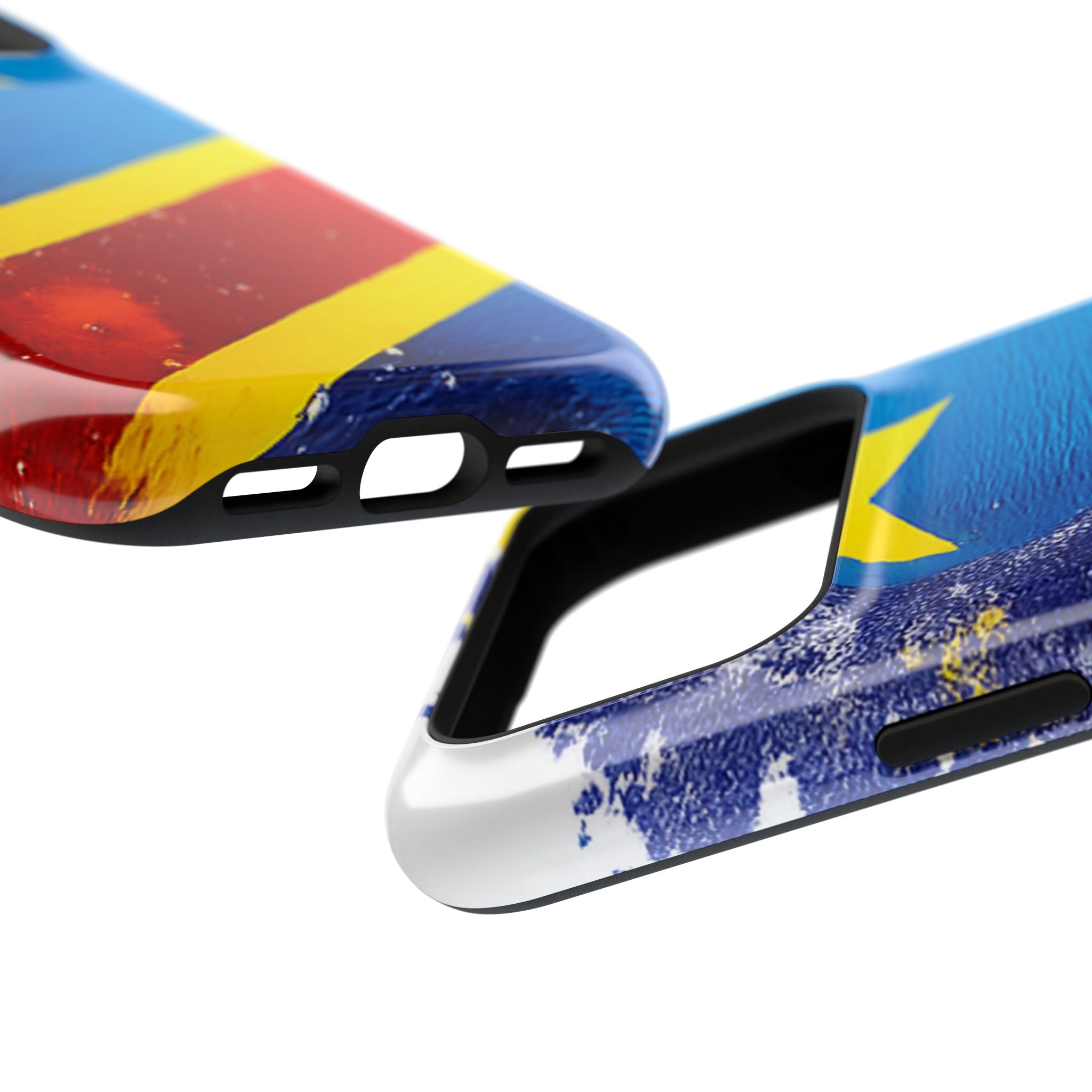 Étui de téléphone drapeau de la République démocratique du Congo | Étui résistant aux chocs