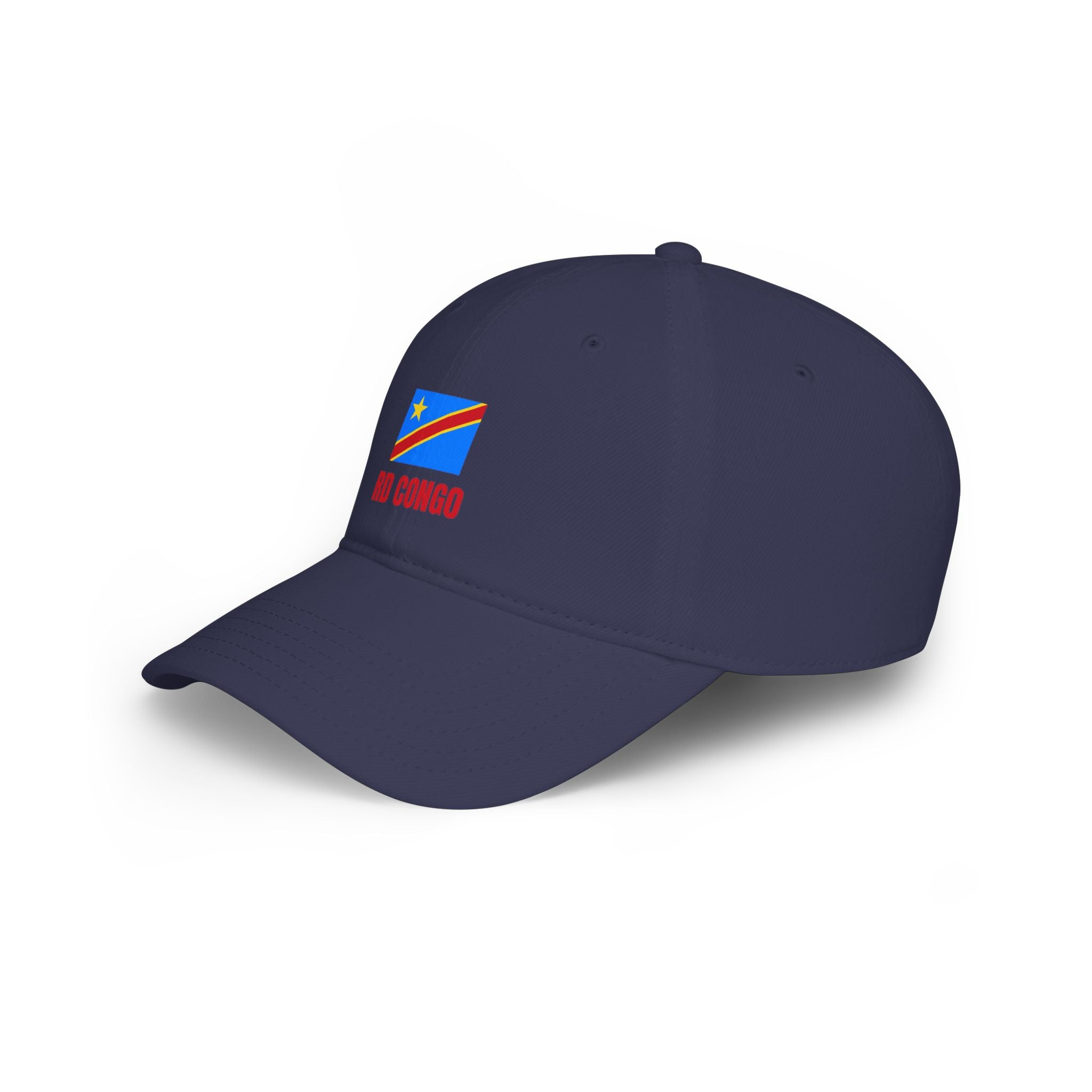 DR Congo Flag Baseball Cap – 'RD Congo' Embroidered Low Profile Hat
