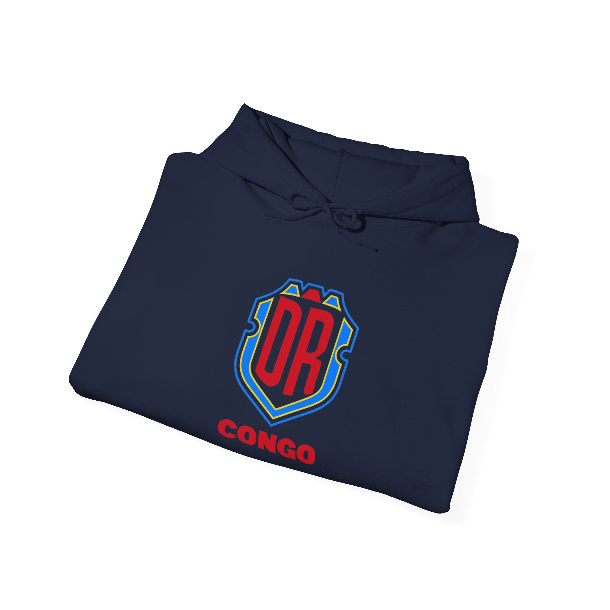 DR Congo Crest Hoodie — DRC Emblem Pullover for Fans & Supporters