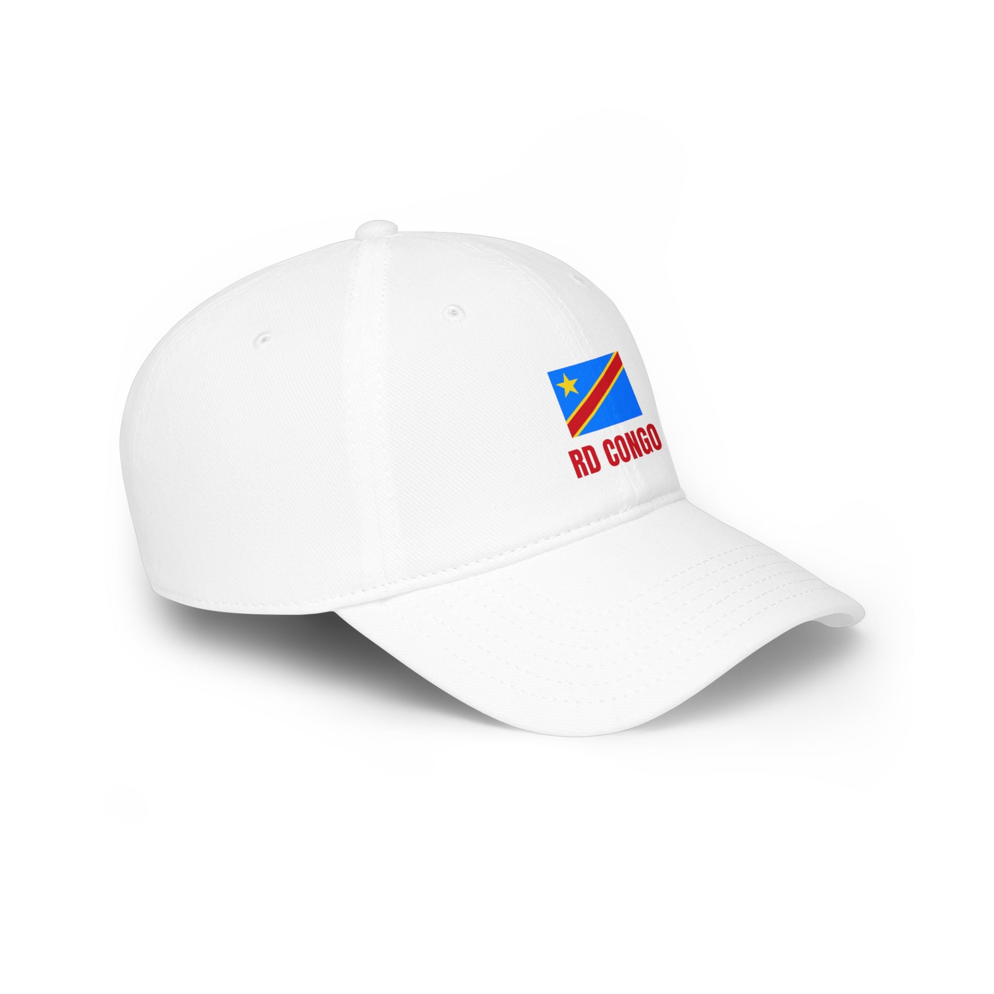 DR Congo Flag Baseball Cap – 'RD Congo' Embroidered Low Profile Hat