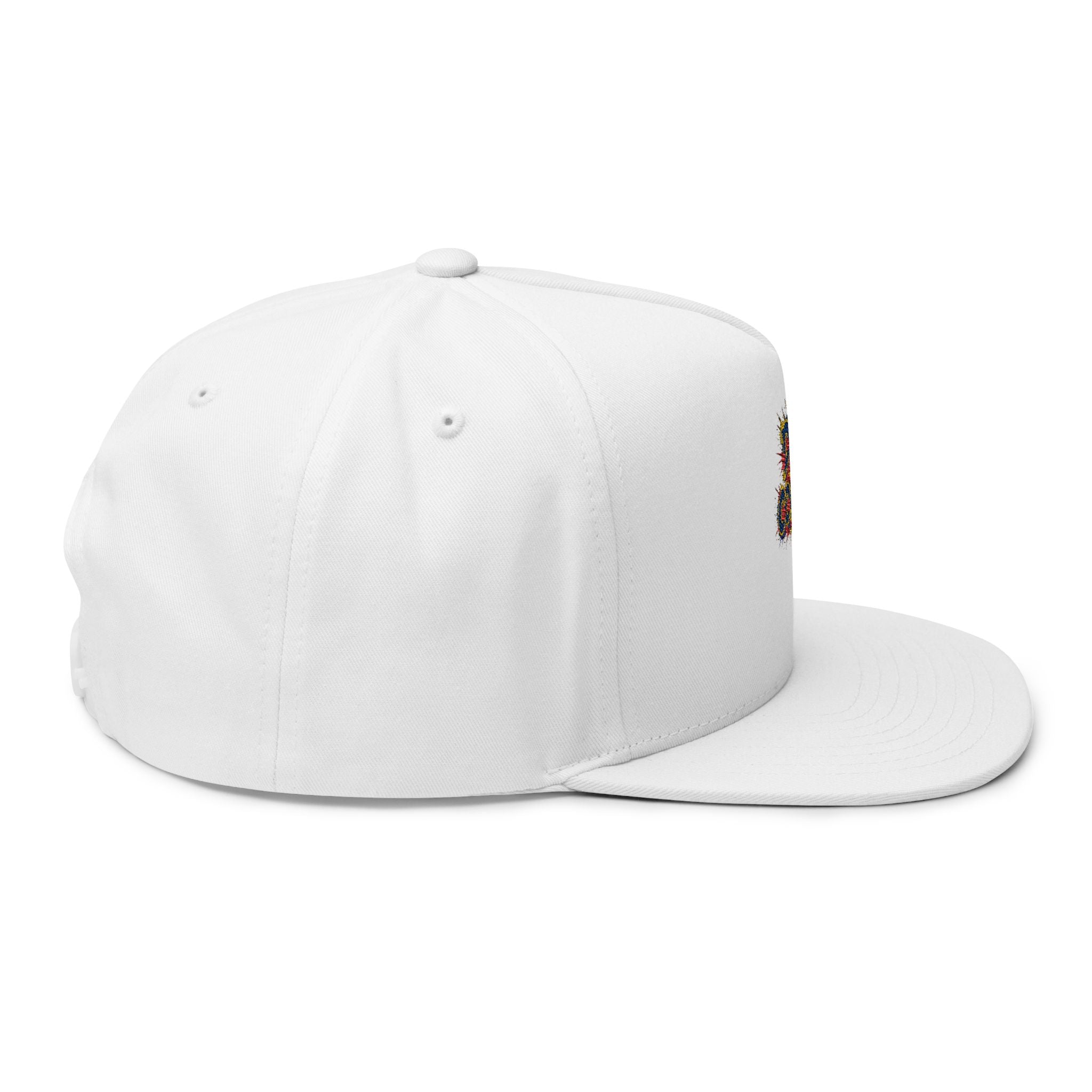 DR Congo burst logo Flat Bill Cap | Embroidered cotton snapback