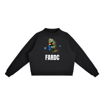 Essential Fleece Mock-Neck Crew Sweatshirt