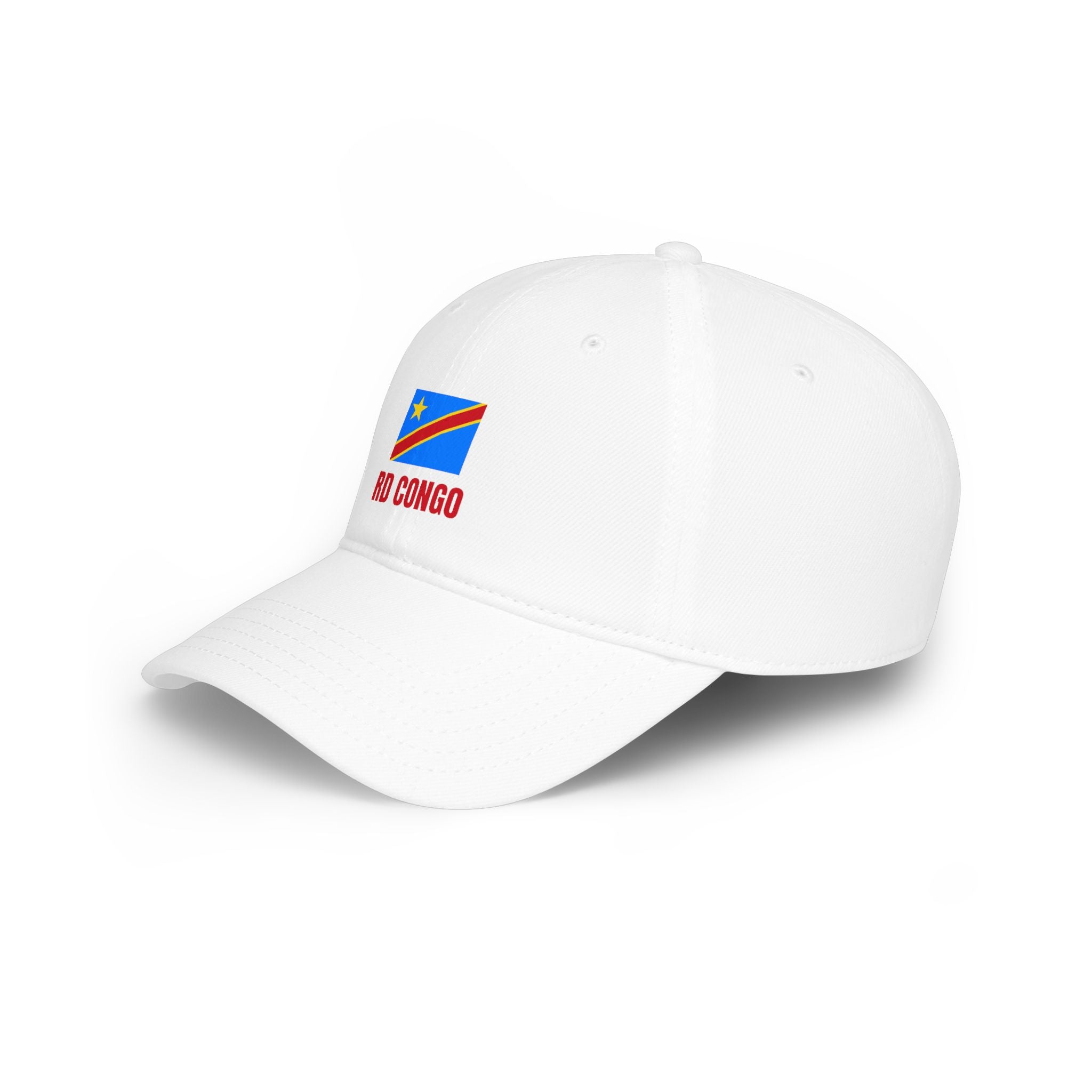 DR Congo Flag Baseball Cap – 'RD Congo' Embroidered Low Profile Hat