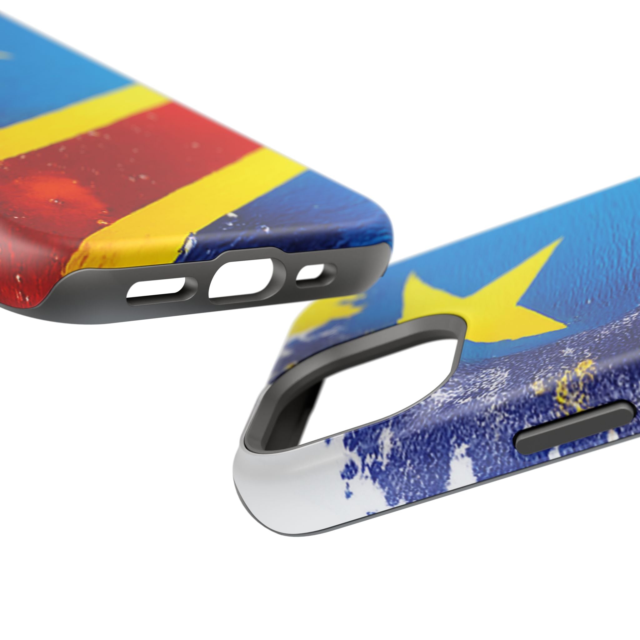 Étui de téléphone drapeau de la République démocratique du Congo | Étui résistant aux chocs