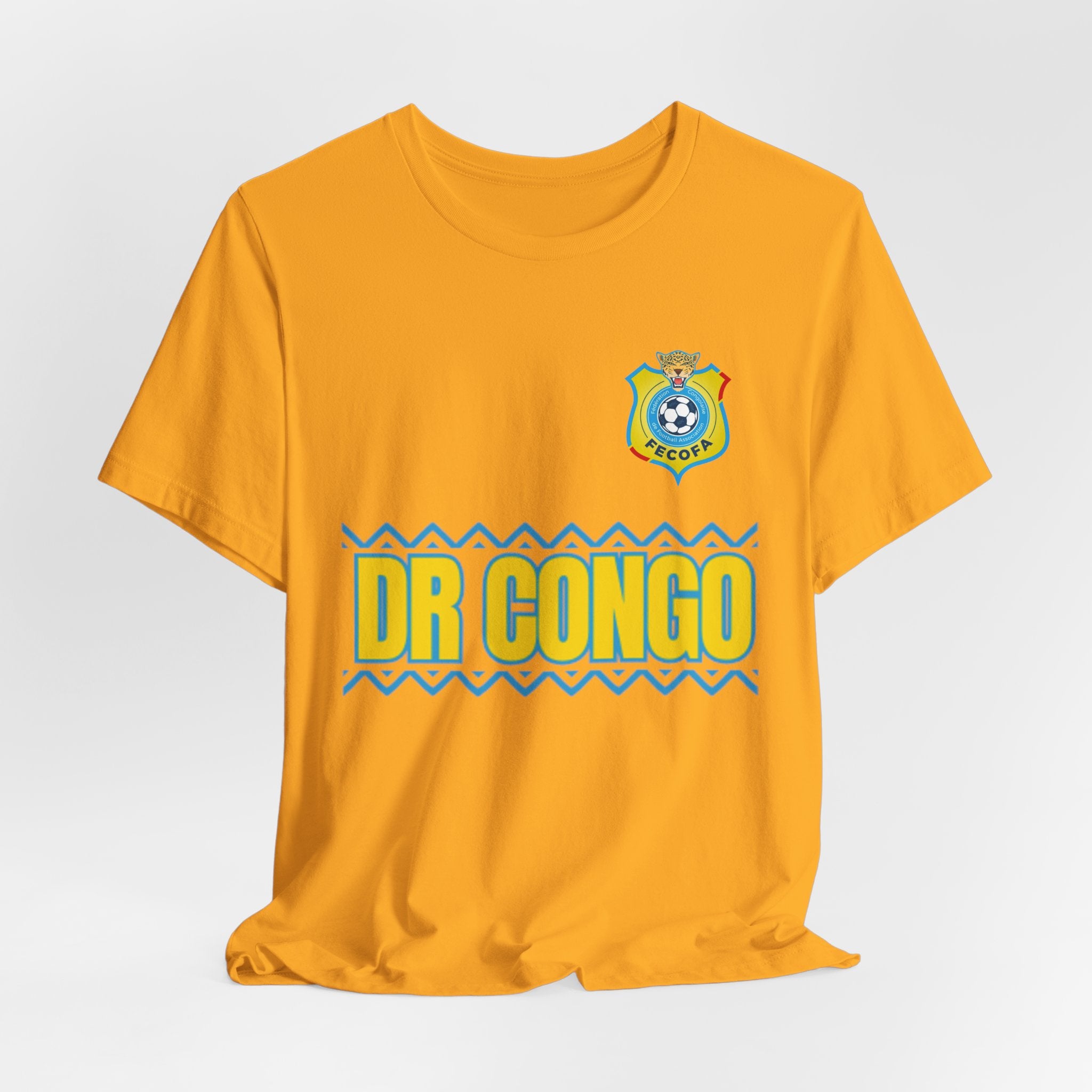 Dr Congo Football Crest Tee – 'DR CONGO' Soccer Jersey Shirt
