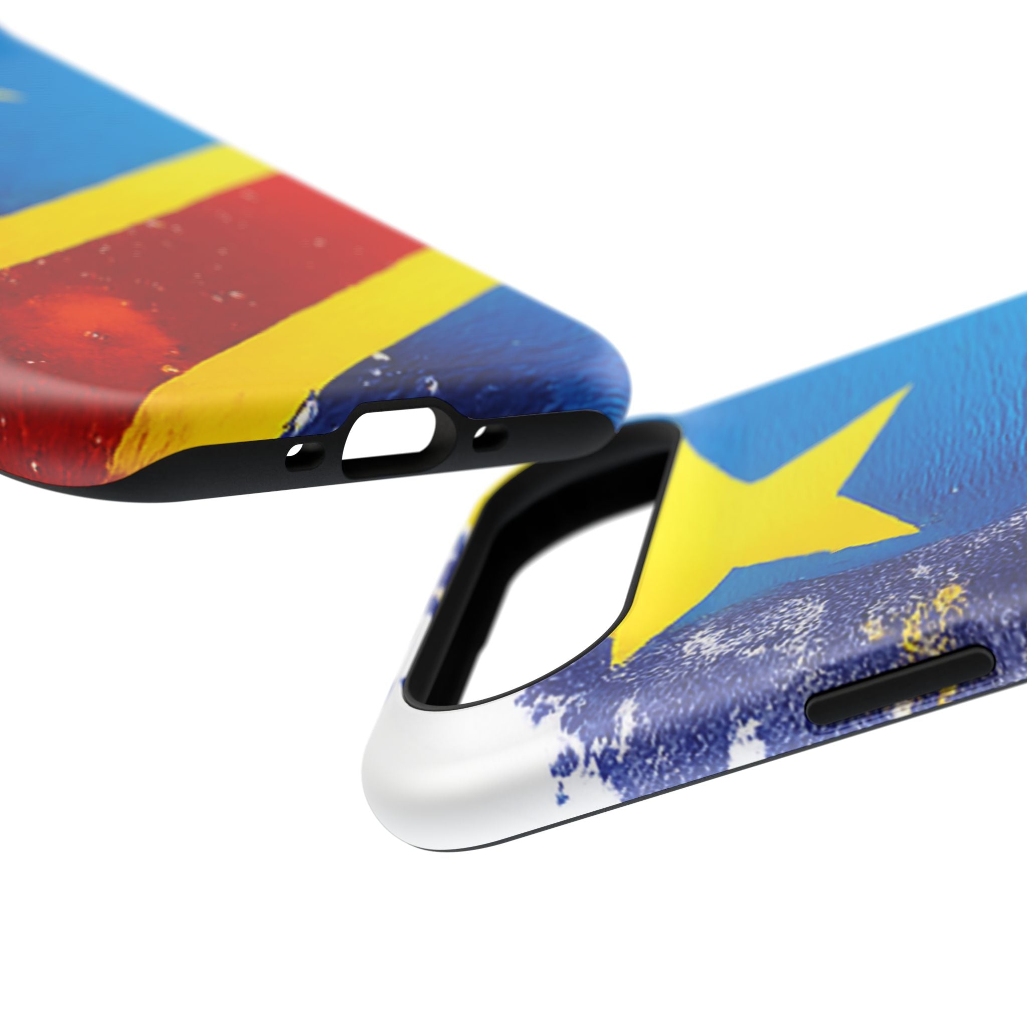 Étui de téléphone drapeau de la République démocratique du Congo | Étui résistant aux chocs