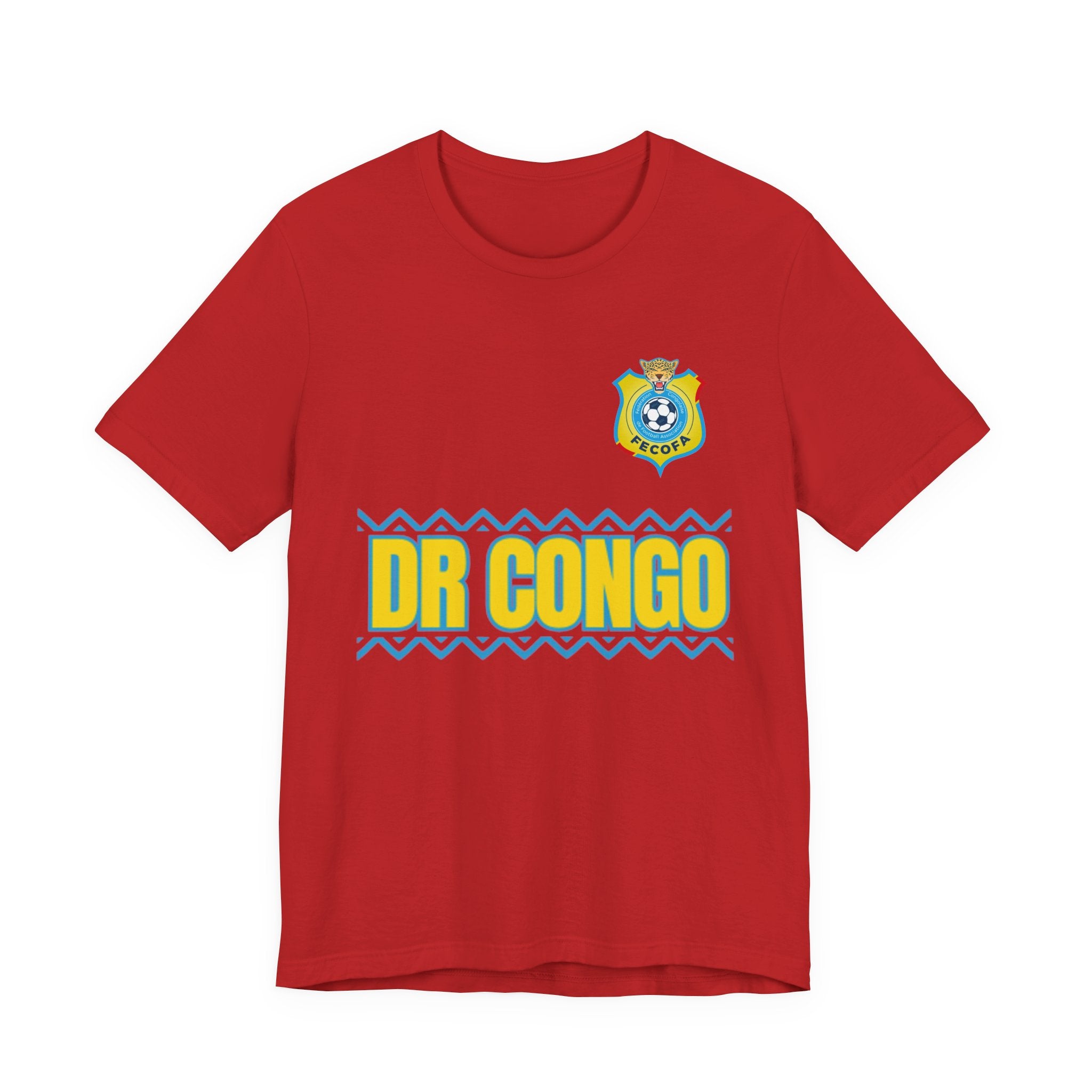 Dr Congo Football Crest Tee – 'DR CONGO' Soccer Jersey Shirt
