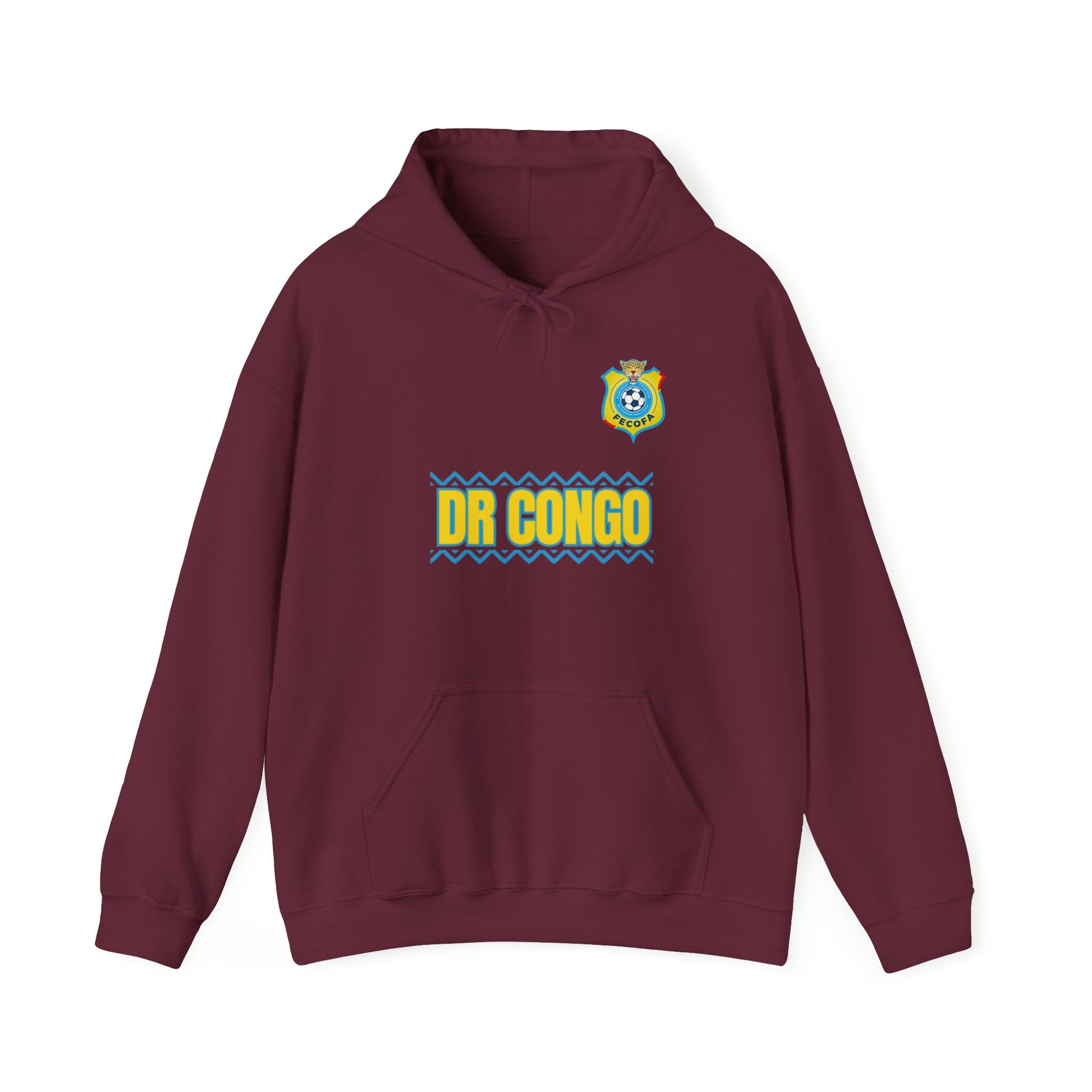 Dr Congo Crest Hoodie — Ivory World Cup Football Pullover