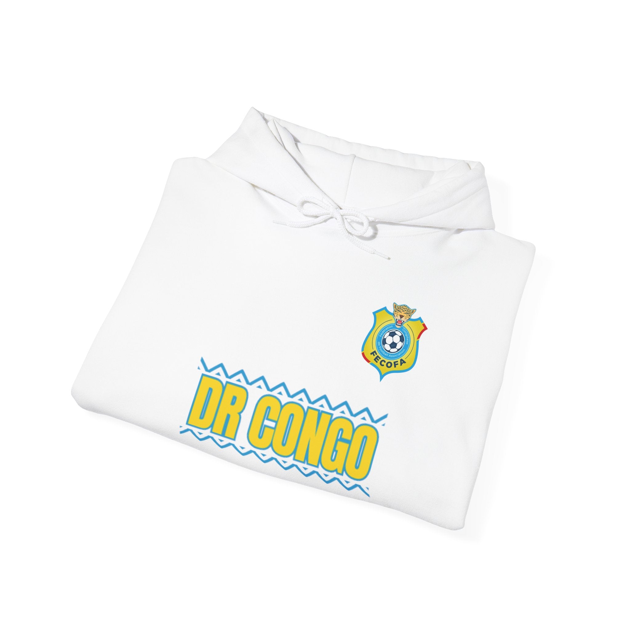 Dr Congo Crest Hoodie — Ivory World Cup Football Pullover