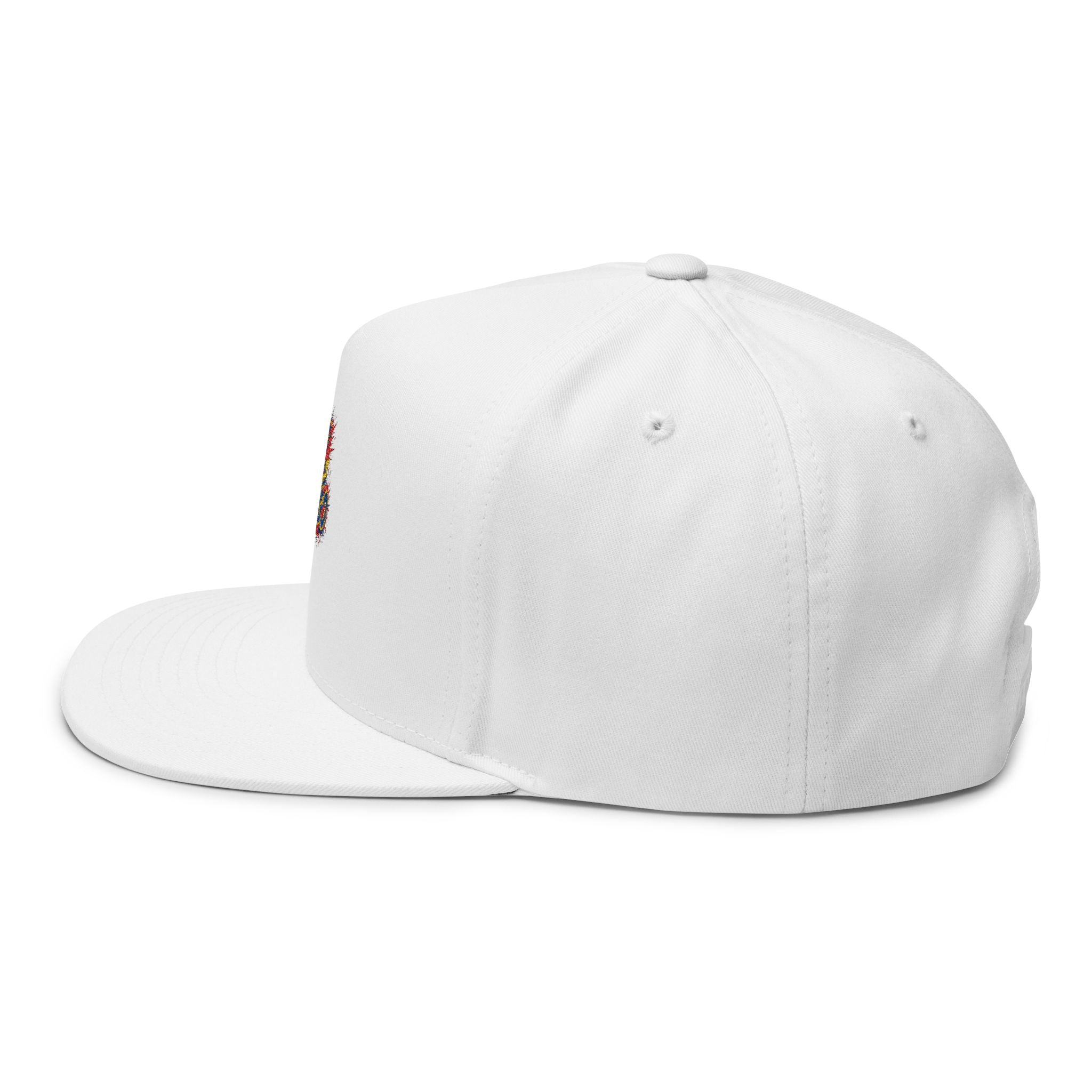 DR Congo burst logo Flat Bill Cap | Embroidered cotton snapback