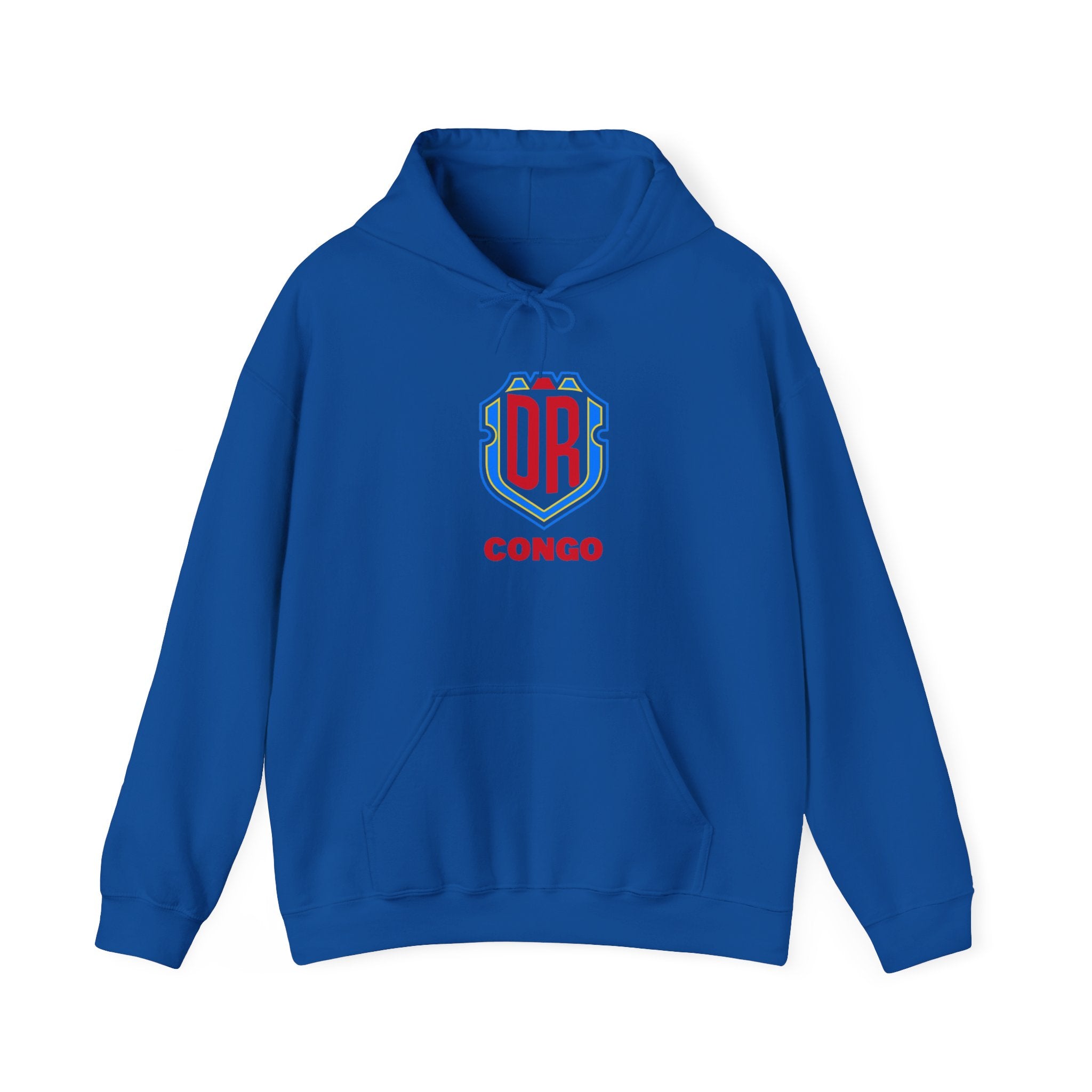 DR Congo Crest Hoodie — DRC Emblem Pullover for Fans & Supporters