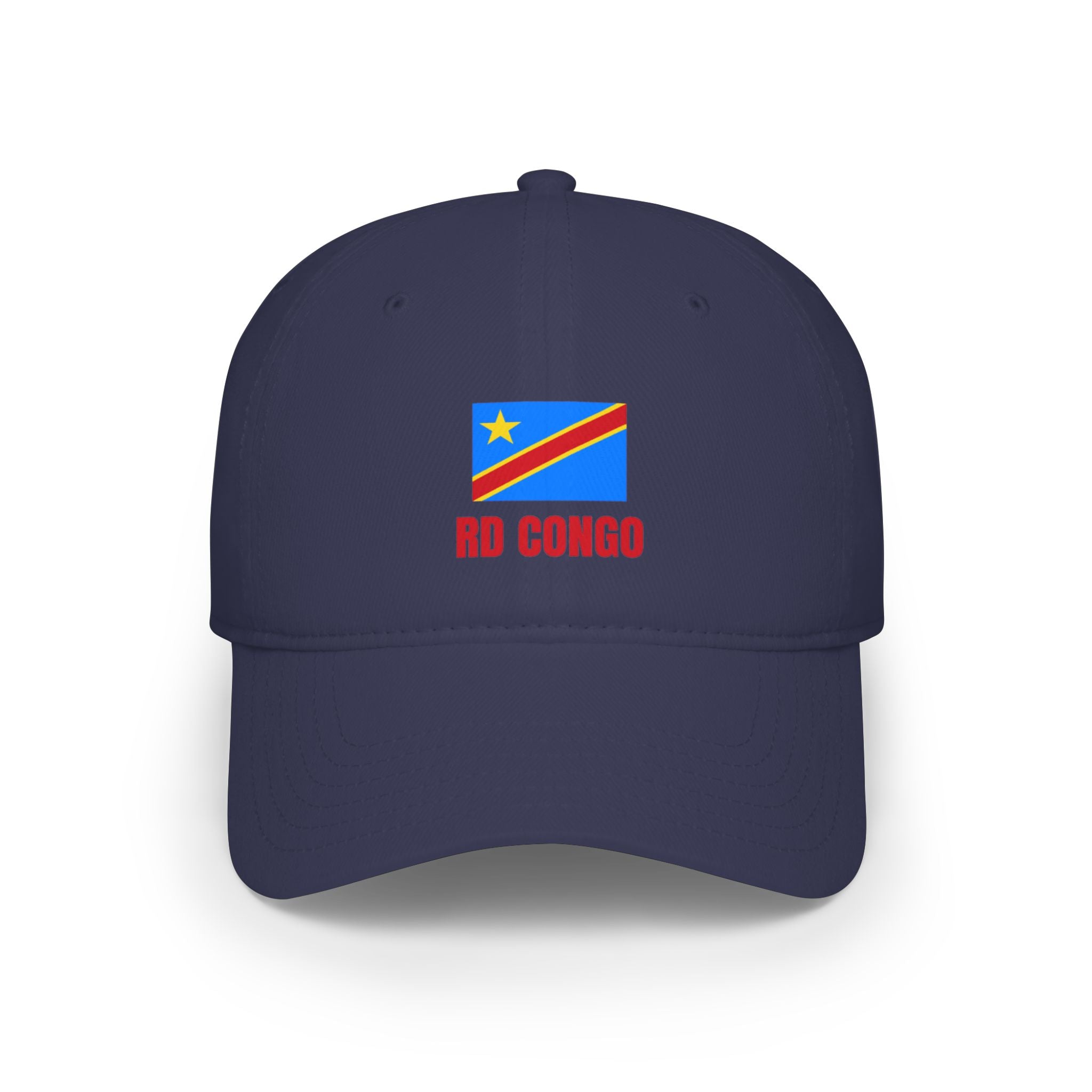 DR Congo Flag Baseball Cap – 'RD Congo' Embroidered Low Profile Hat