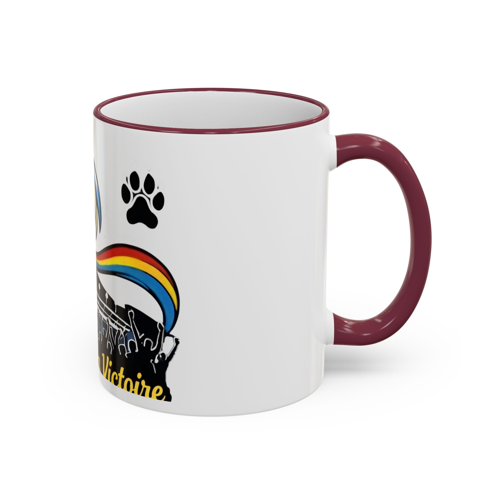 Fan Chant Victoire Wave Mug | Accent Rim & Handle