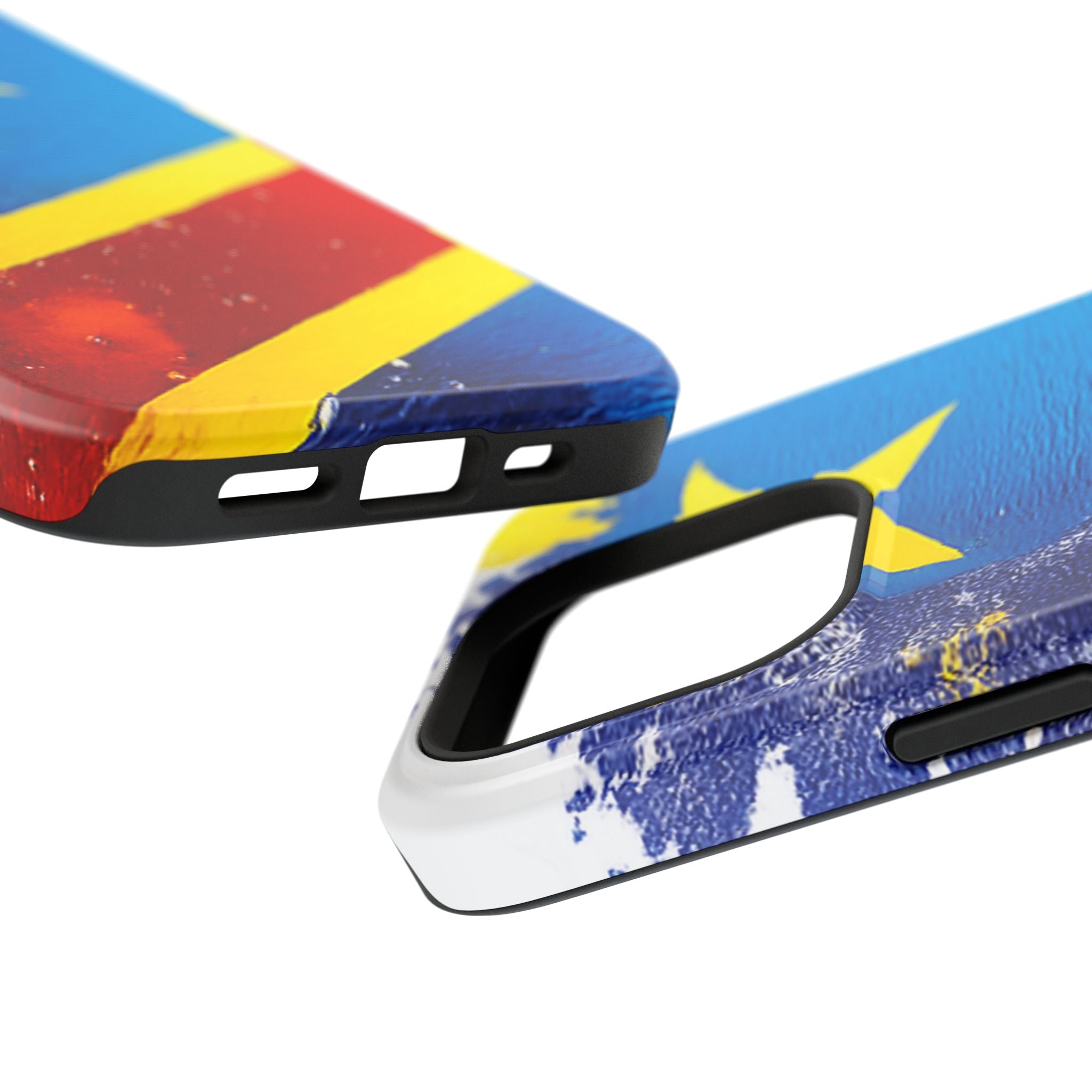 Étui de téléphone drapeau de la République démocratique du Congo | Étui résistant aux chocs